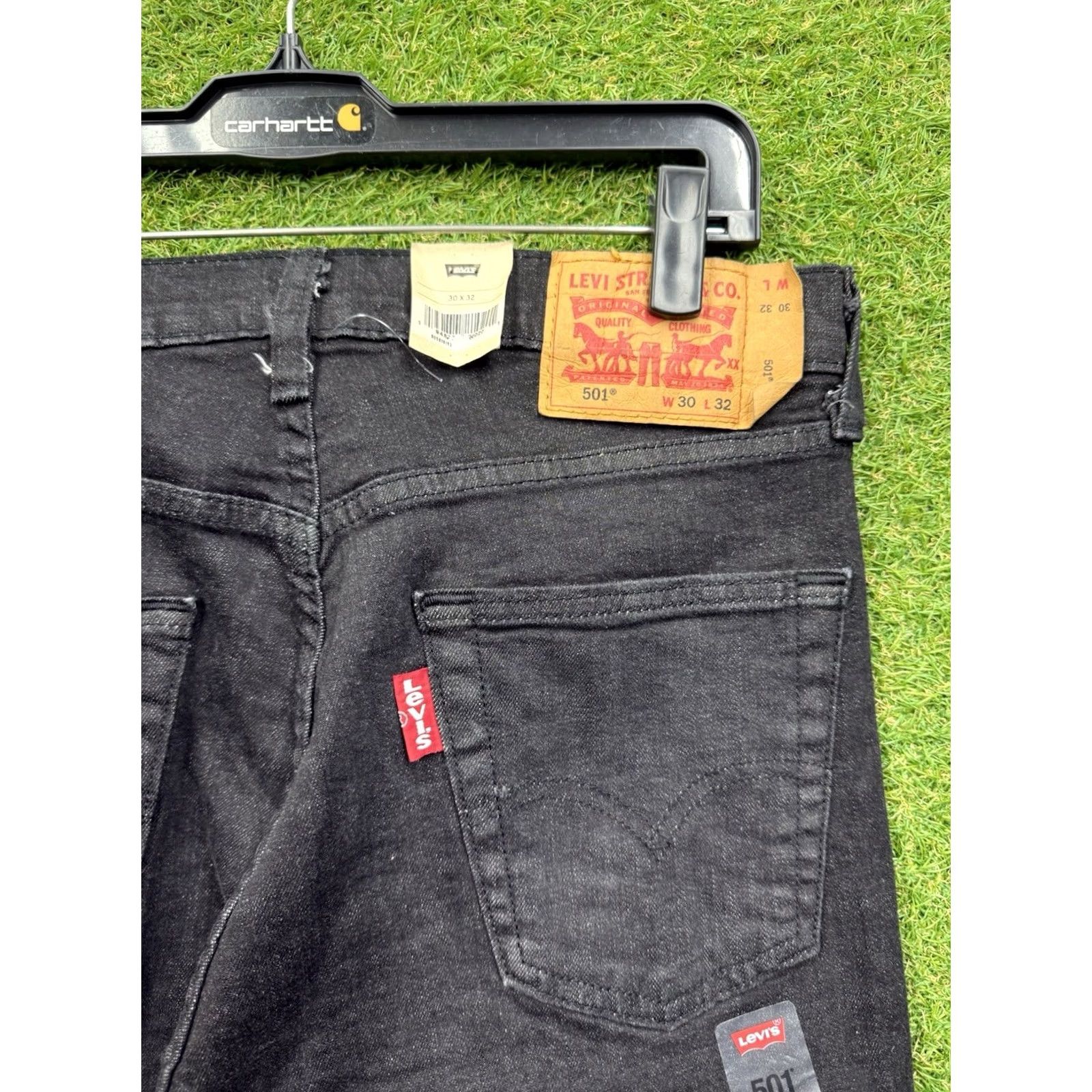 Levi's Levi's 501 Jeans Mens 30x32 Black Legacy Straight Leg Original Fit Button Fly NWT Size US 30 / EU 46 - 3 Thumbnail