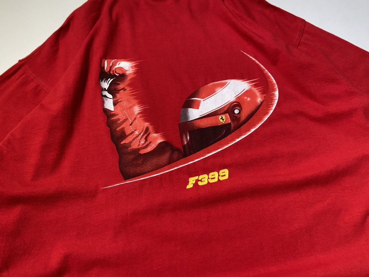 Ferrari × Vintage Vintage Ferrari 399 T-shirt Size US XL / EU 56 / 4 - 3 Thumbnail