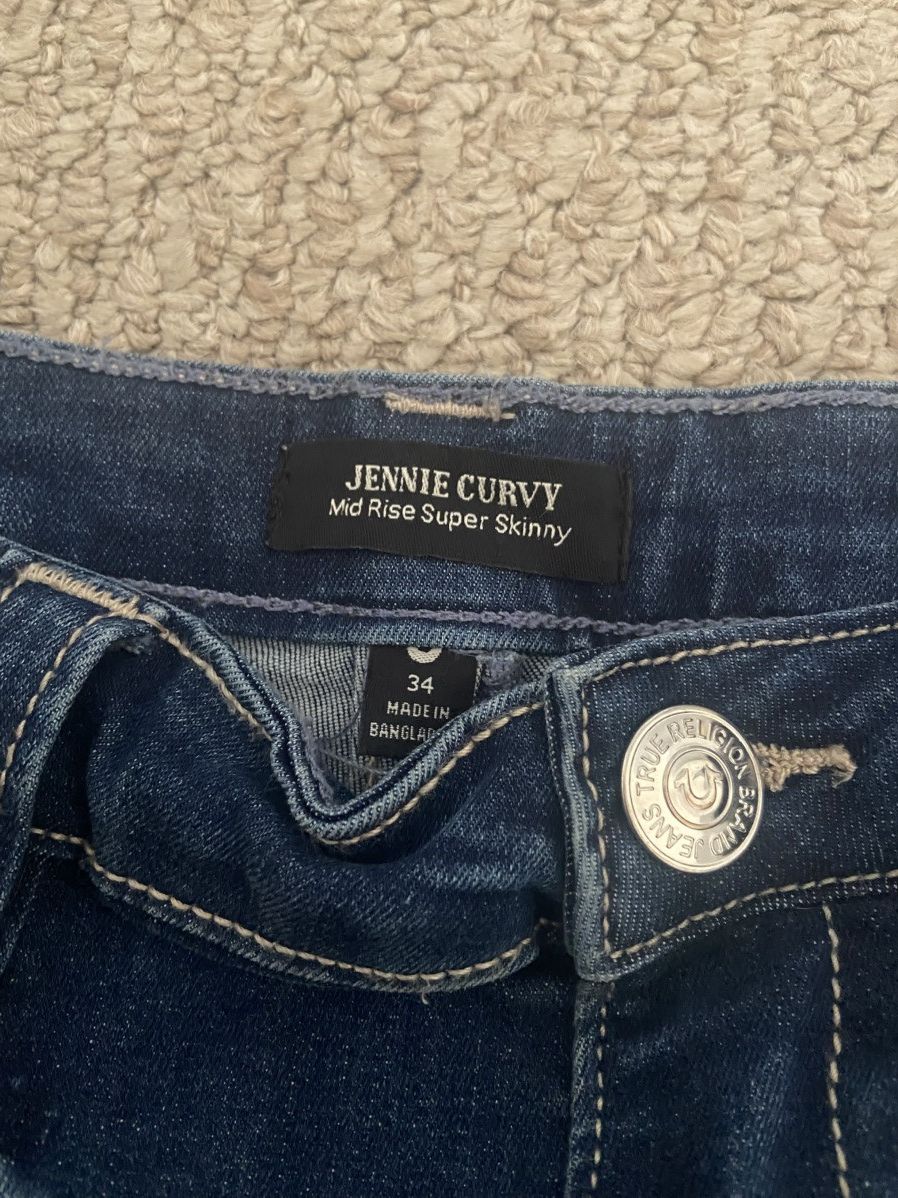 True Religion True Religion Writing Logo Jeans Size US 34 / EU 50 - 5 Thumbnail