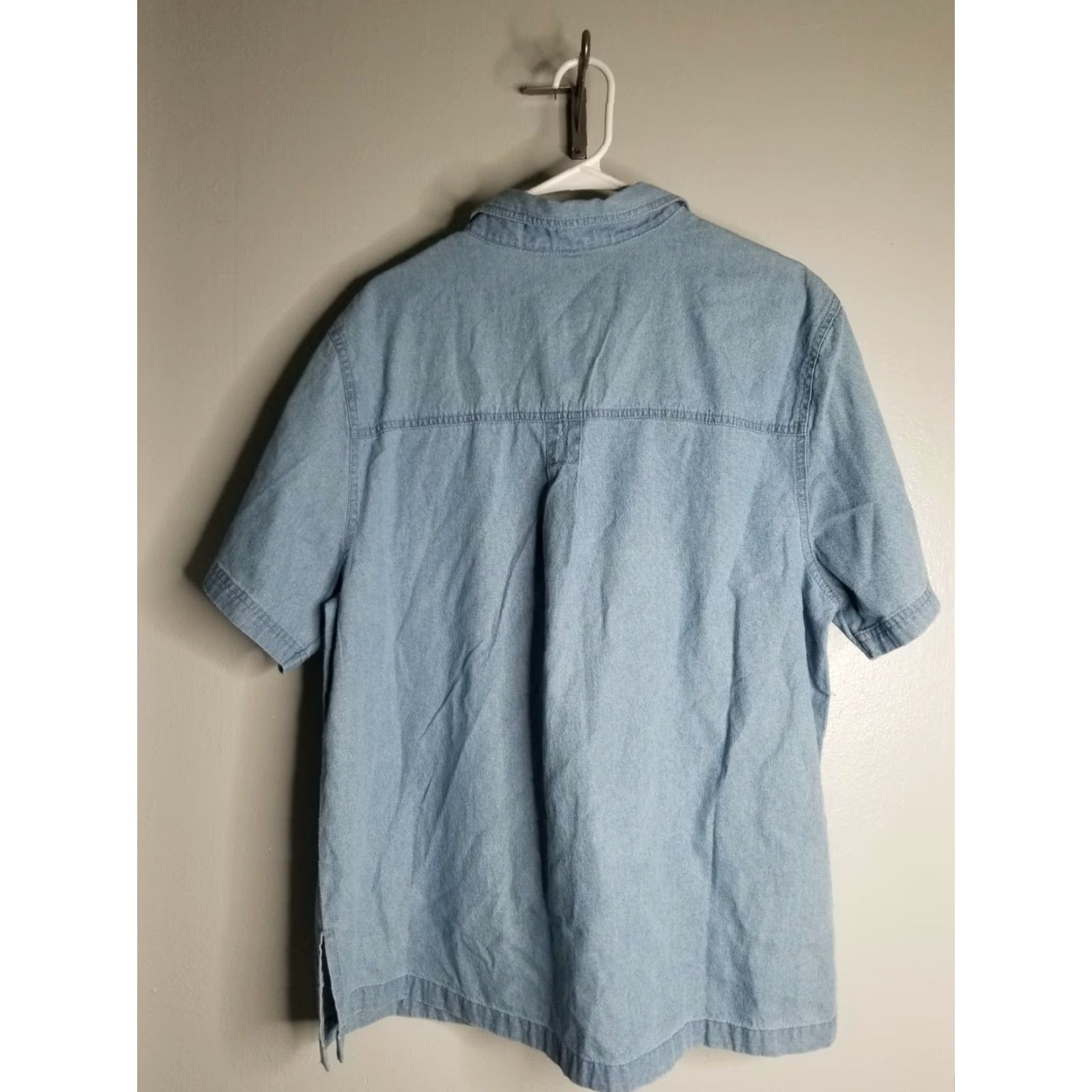 Denime VINTAGE Passion-I Lucky Casino Cards Embroidered Denim Shirt Women’s L Distressed 1990s Blue Shirt Mens Womens? Size L / US 10 / IT 46 - 2 Thumbnail