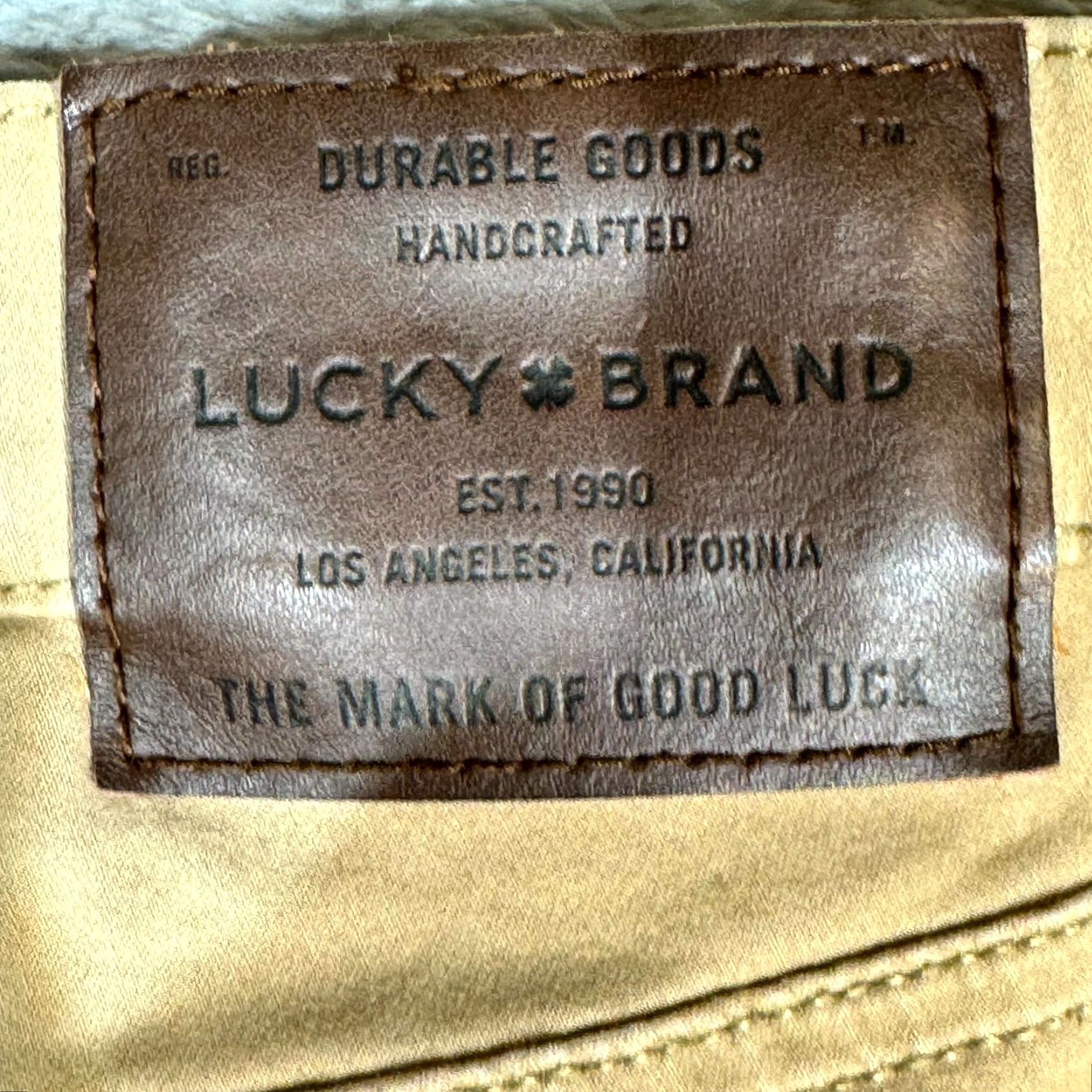 Lucky Brand Lucky Brand 121 Jeans Beige Denim Mid-Rise Slim Straight Leg 34/30 Mens Regular Size Size US 34 / EU 50 - 4 Thumbnail