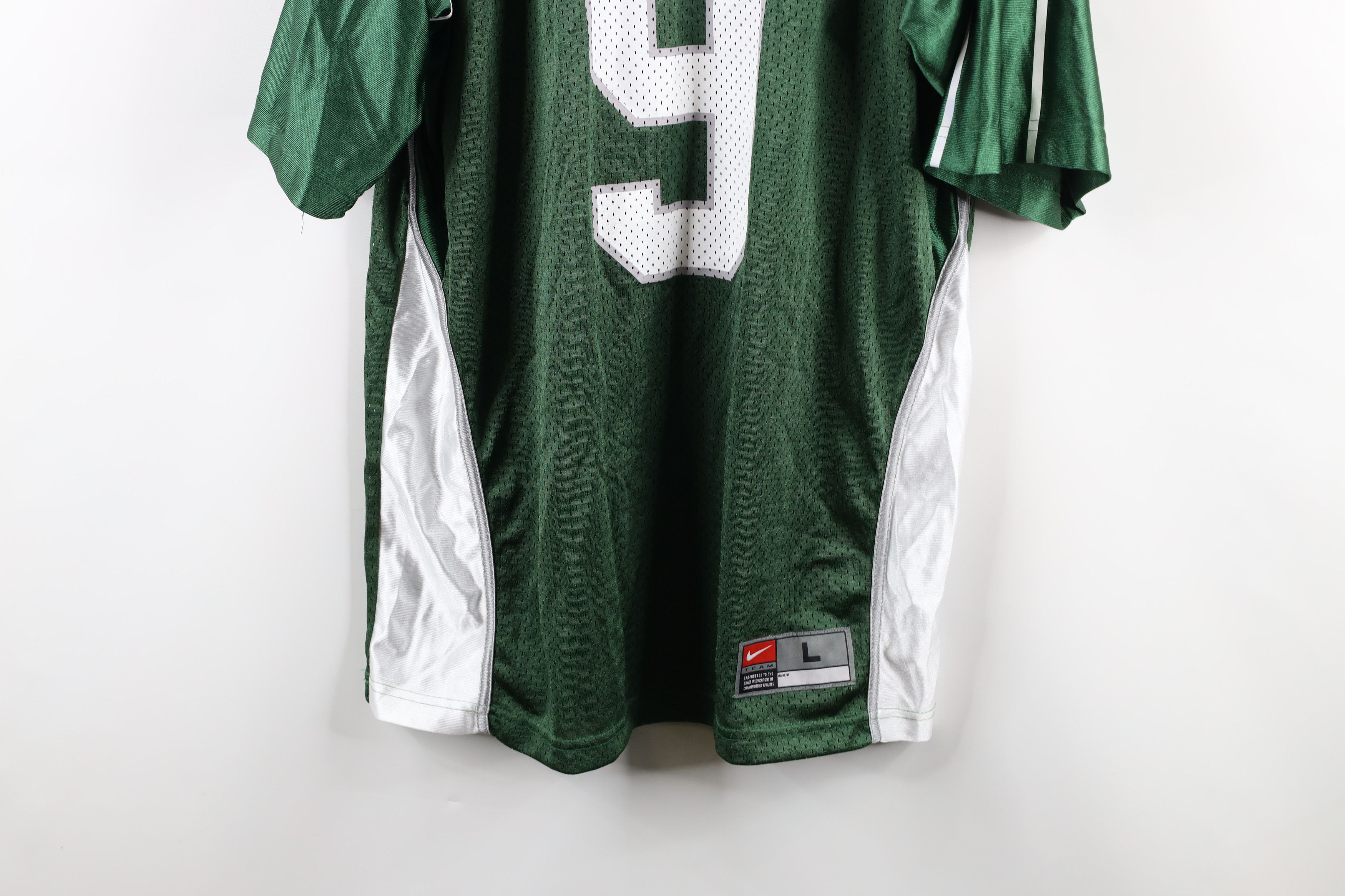 Nike × Vintage Vintage Nike Michigan State University Football Jersey Green Size US L / EU 52-54 / 3 - 3 Thumbnail