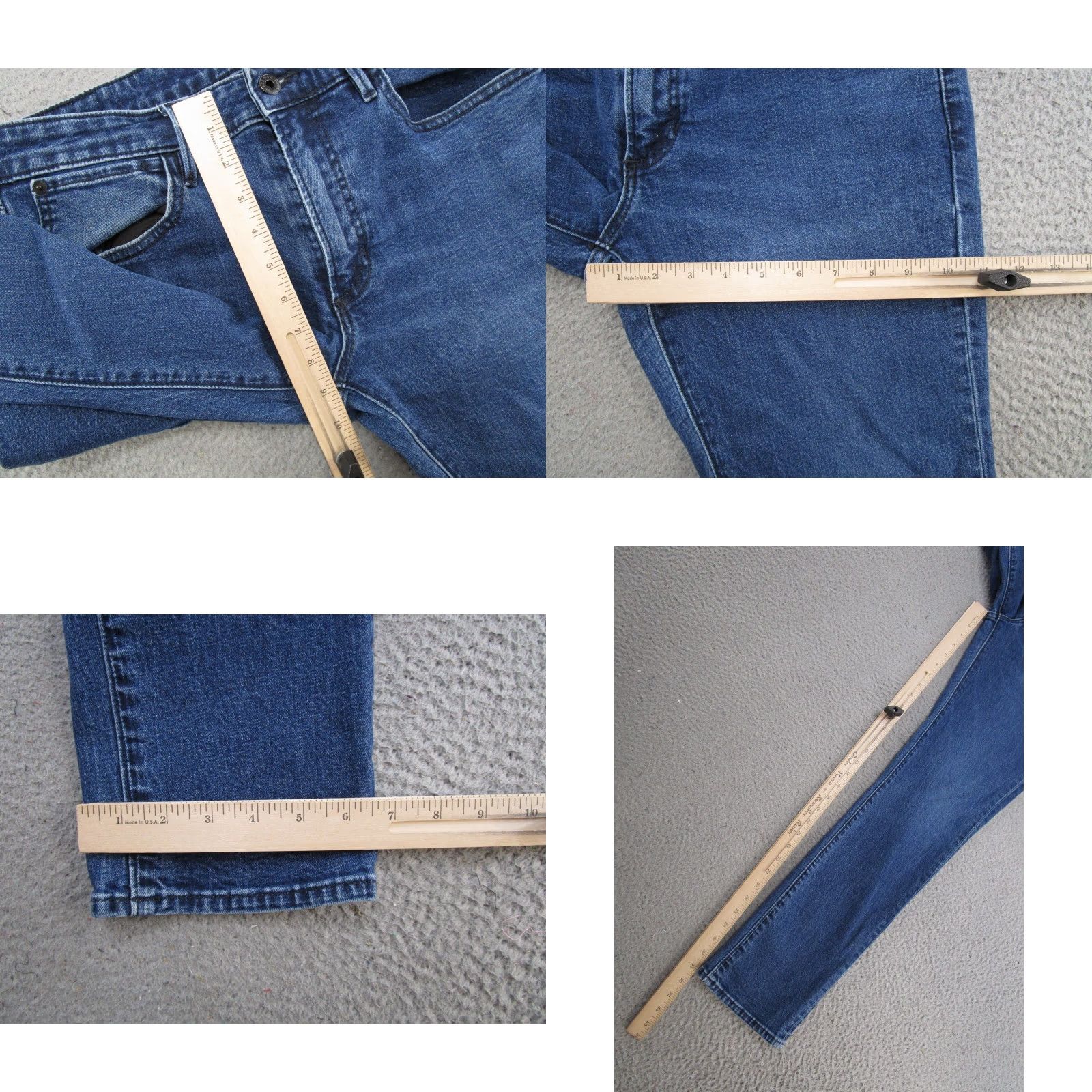 Bonobos Bonobos Jeans Mens Straight Leg Mid Rise 33x32 Blue Denim Medium Wash Adjustable? No Size US 33 - 8 Thumbnail