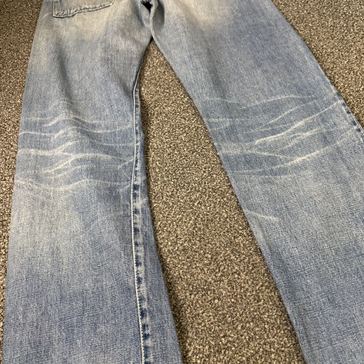Indigo Vintage80s Japanese Selvedge Made in Indigo Light Wash Denim Size US 32 / EU 48 - 10 Thumbnail
