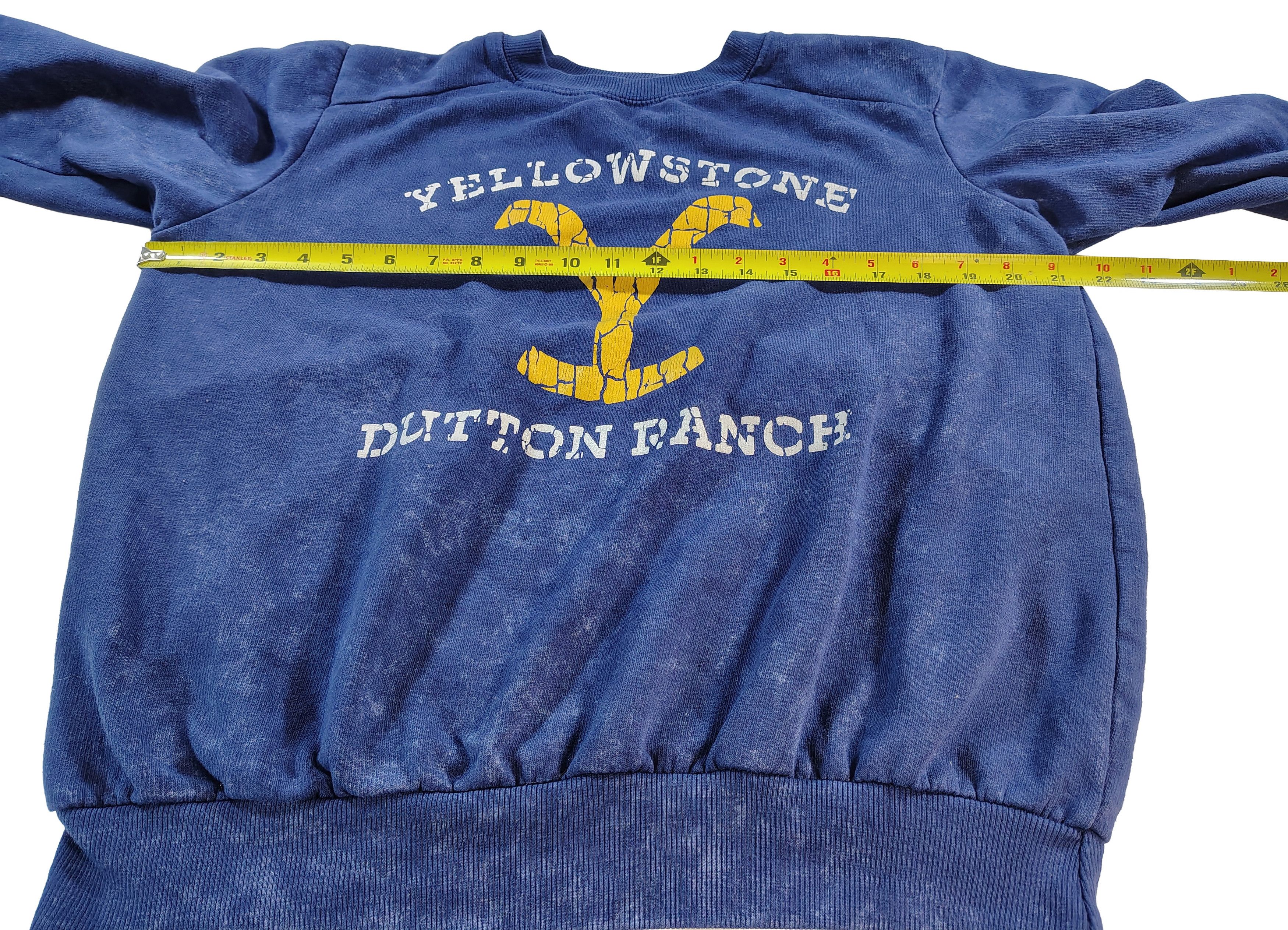 Other Men's Blue Medium "Yellowstone Dutton Ranch" Comfy Sweater Size US M / EU 48-50 / 2 - 5 Thumbnail
