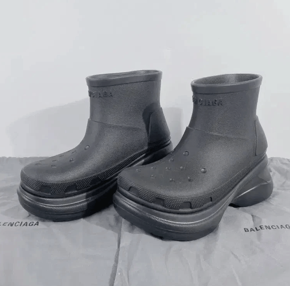 Balenciaga × Crocs Balenciaga x Crocs Men's Black Clog Boots Size US 9.5 / EU 42-43 - 1 Thumbnail