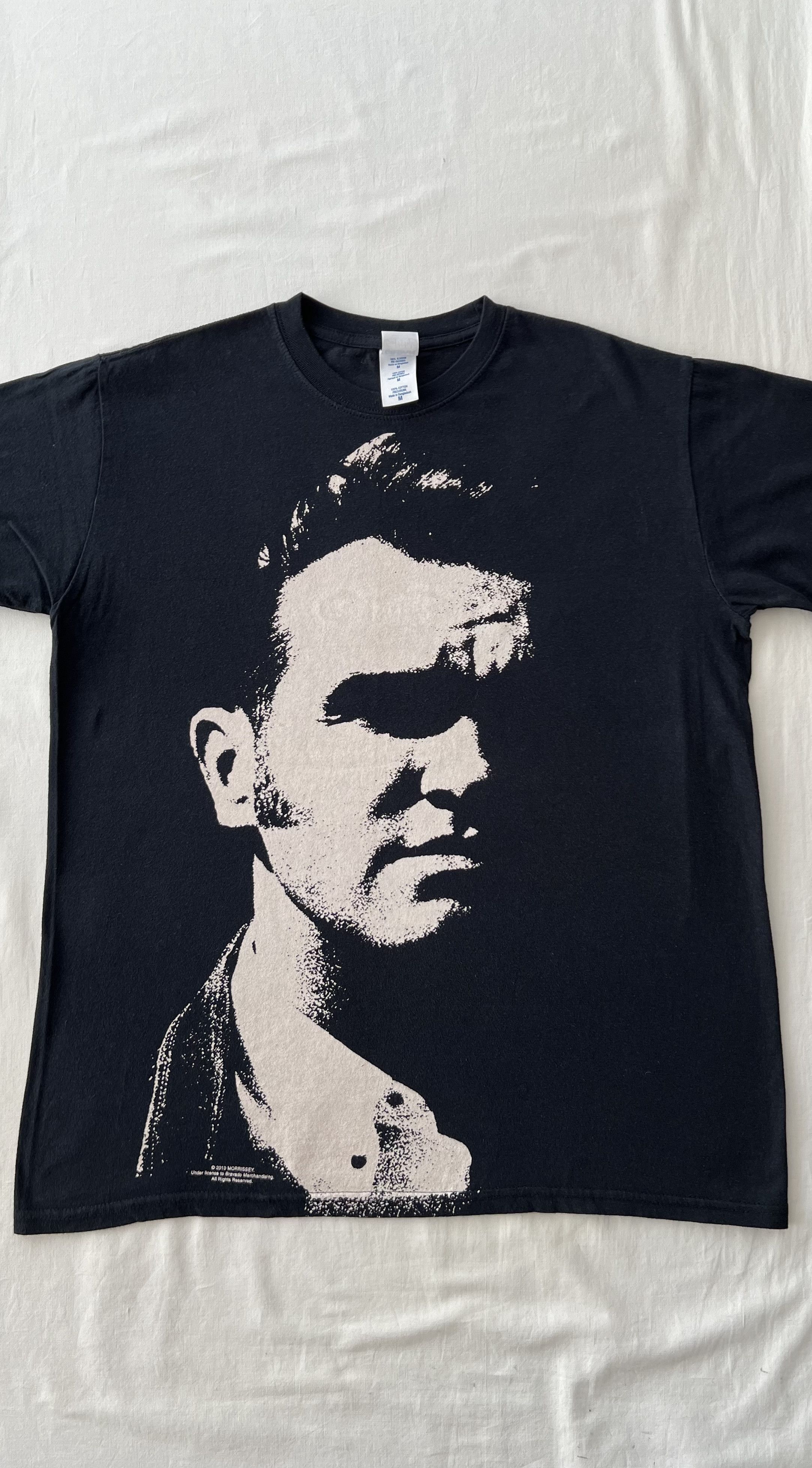 Band Tees Vintage 2010 Morrissey Face The Smiths Rock Black T-shirt Size US M / EU 48-50 / 2 - 3 Thumbnail