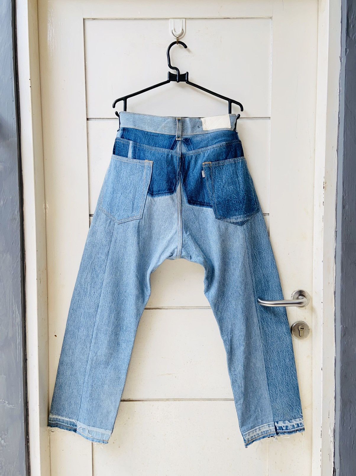 Issey Miyake NOVE Panel Denim Jeans Size US 35 - 8 Thumbnail