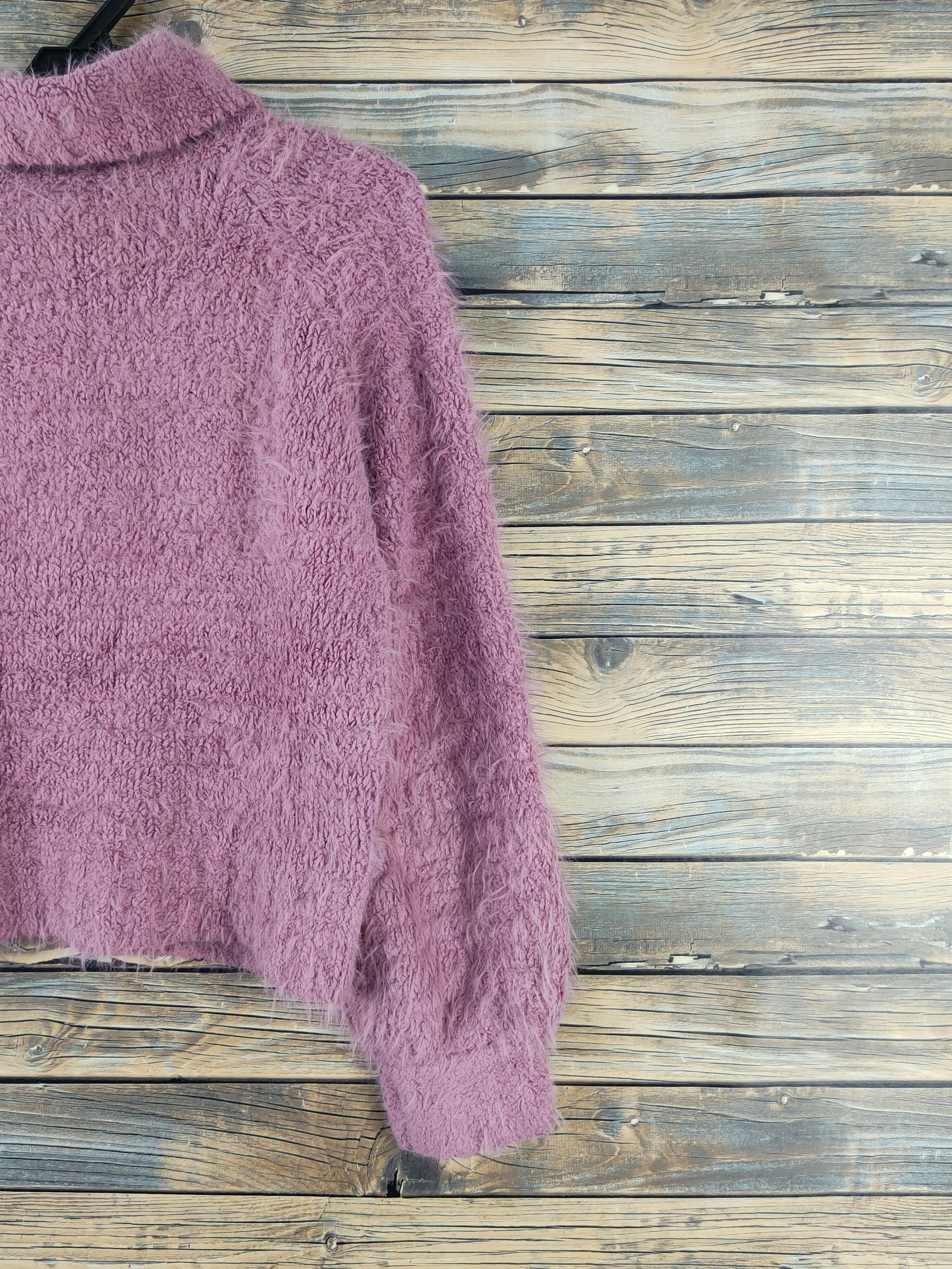 Vintage Urbanity Purple Shag Shaggy Fur Mohair Knitwear #W2127 Size M / US 6-8 / IT 42-44 - 9 Thumbnail