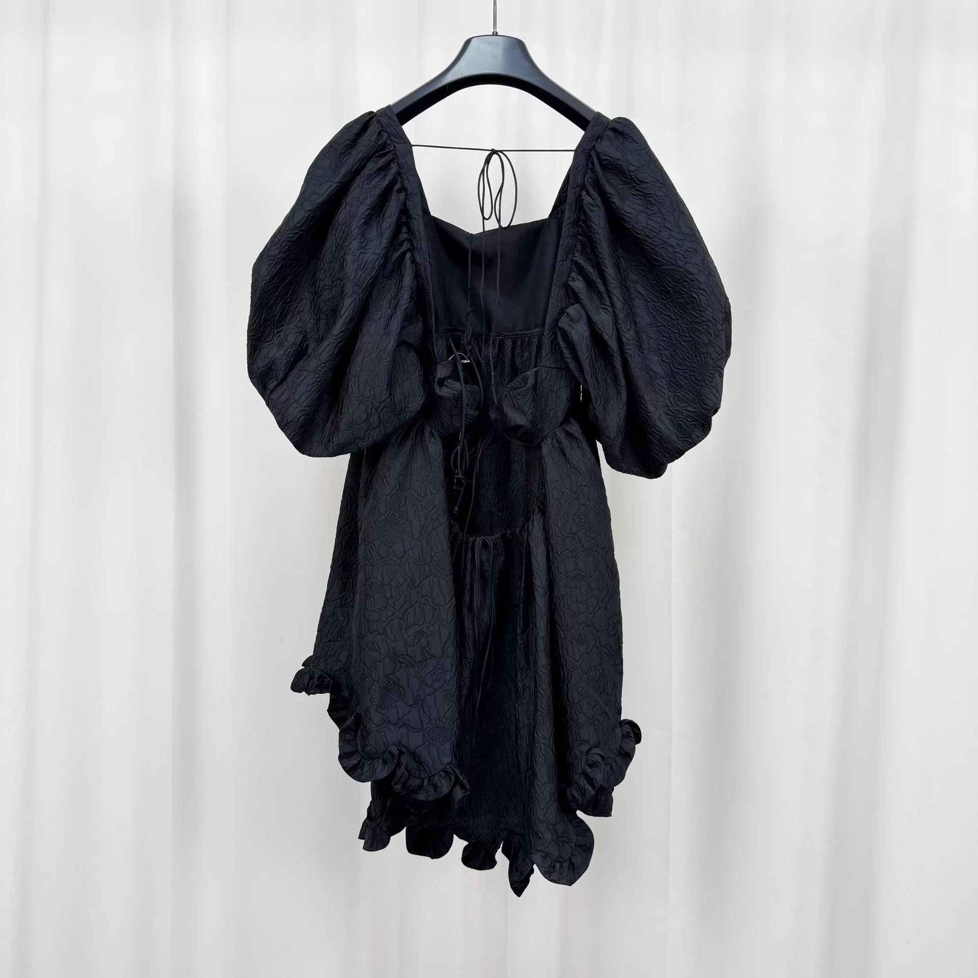 Cecilie Bahnsen Cecilie Bahnsen Jacquard Puff Sleeve Open Back UK8 Dress Size S / US 4 / IT 40 - 2 Thumbnail