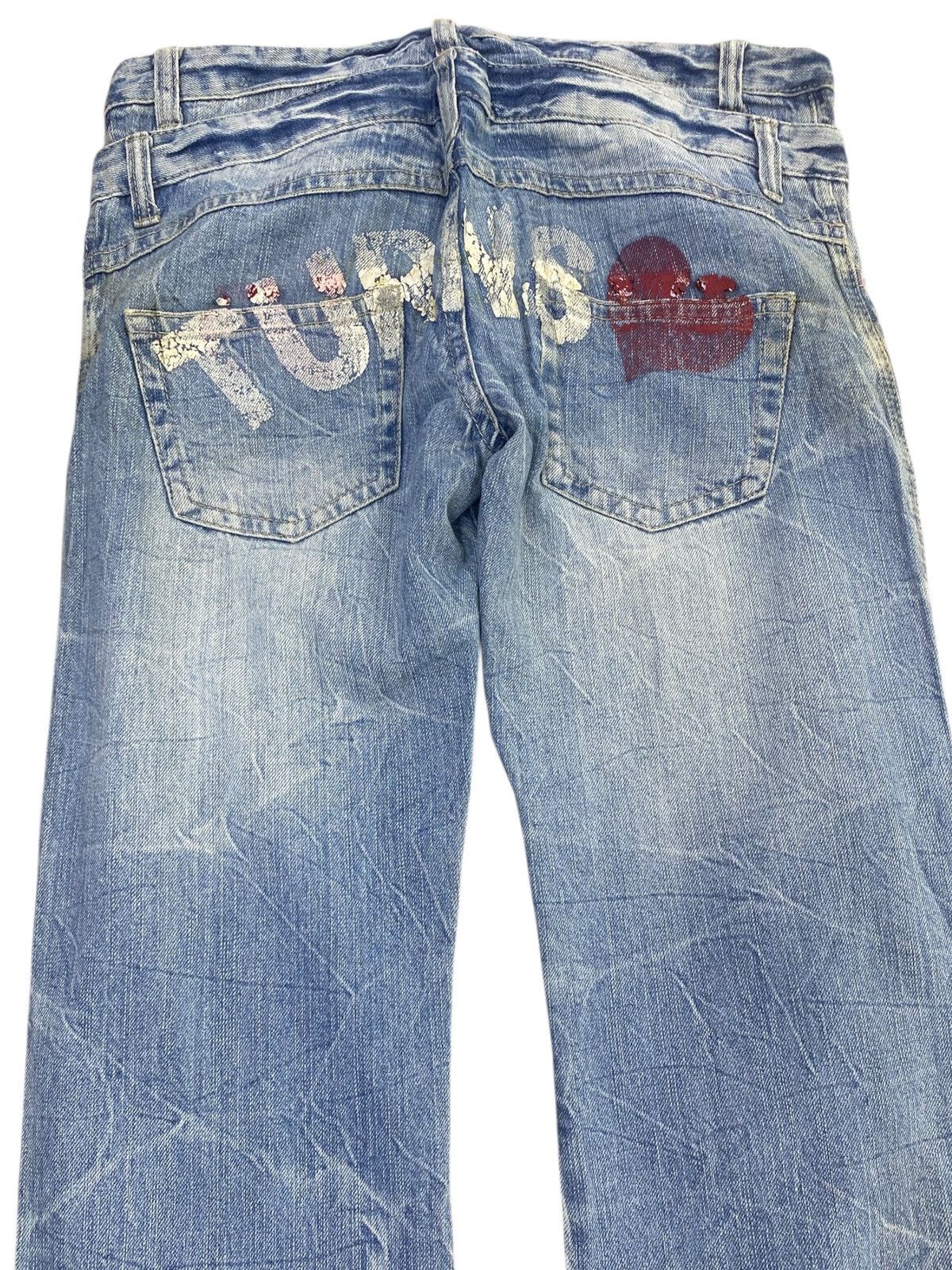 Japanese Brand Japanese Brand Thunder Wash Style Patches Jeans Size US 28 / EU 44 - 4 Thumbnail