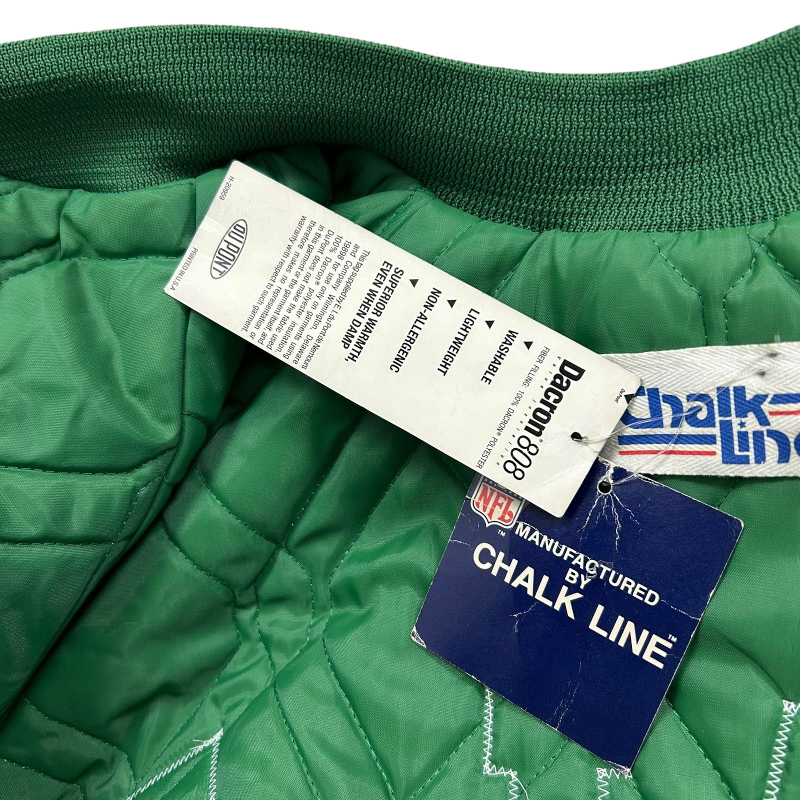 NFL DS VTG 90s PHILADELPHIA EAGLES CHALK LINE SATIN JACKET Size US XL / EU 56 / 4 - 6 Thumbnail