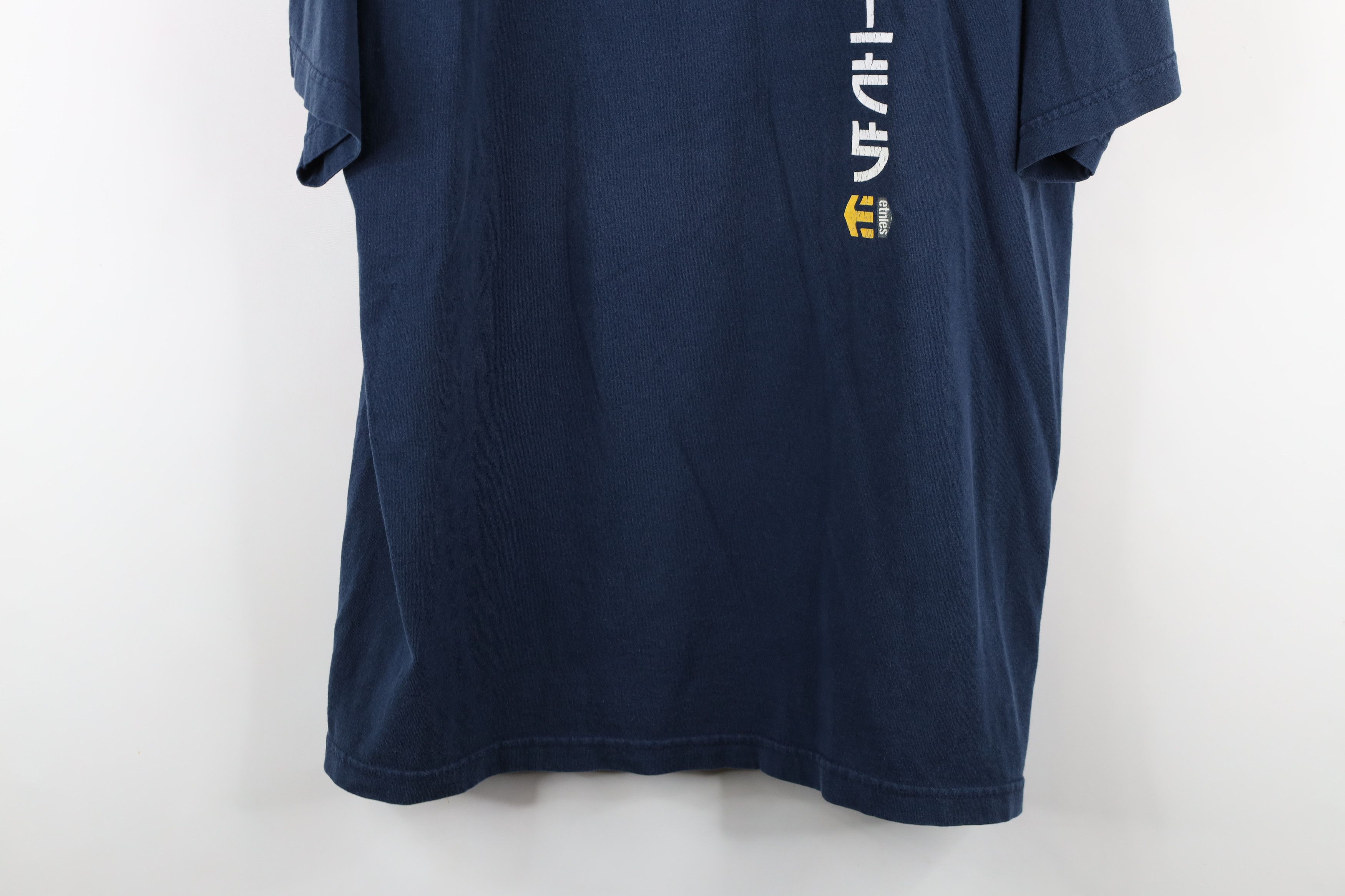 Etnies × Vintage Vintage 90s Etnies Japan Skateboarding T-Shirt Blue USA Size US XL / EU 56 / 4 - 3 Thumbnail