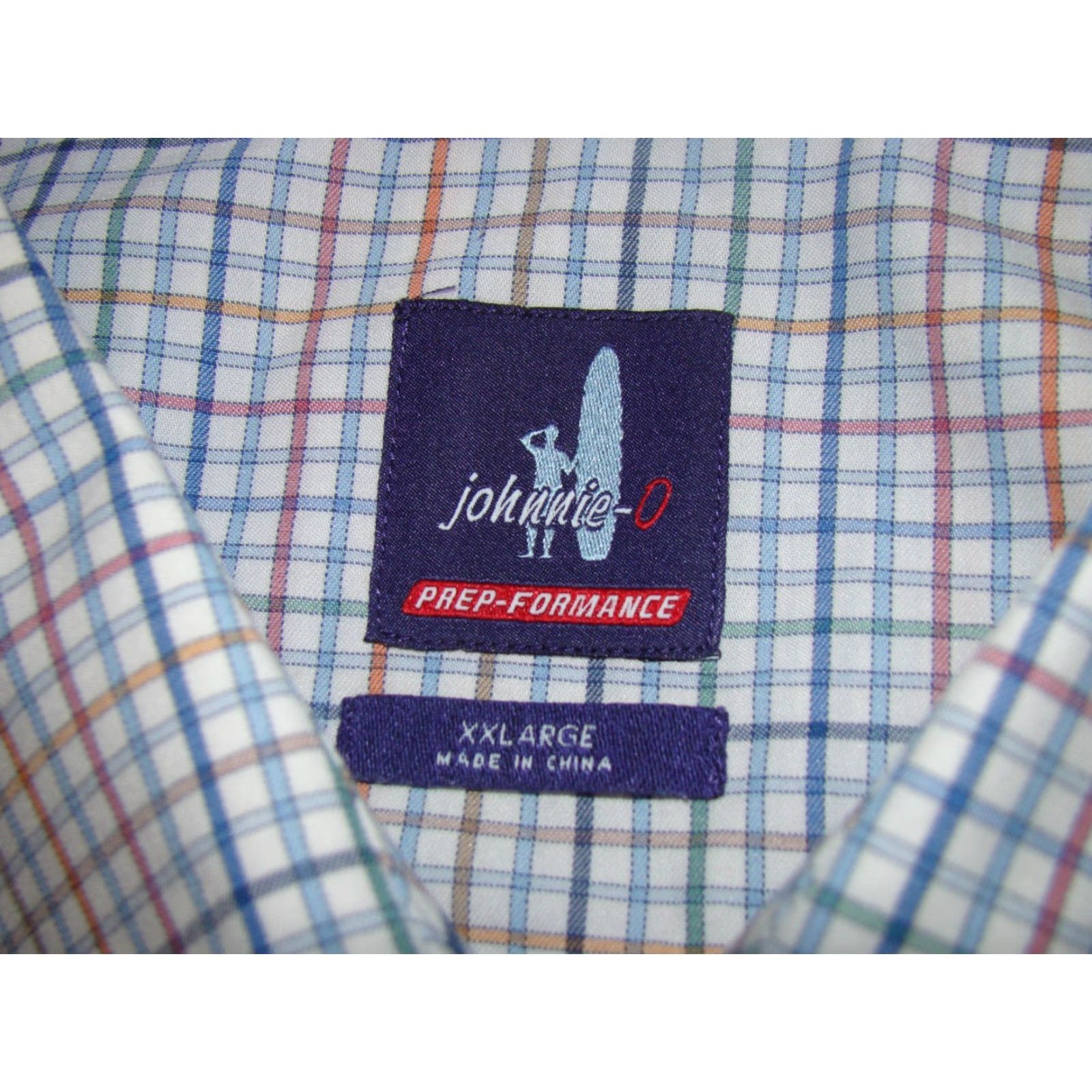 johnnie-O Johnnie-O Prep-Formance Men's 2XL Plaid Long Sleeve Button-Down Shirt Size US XXL / EU 58 / 5 - 4 Thumbnail