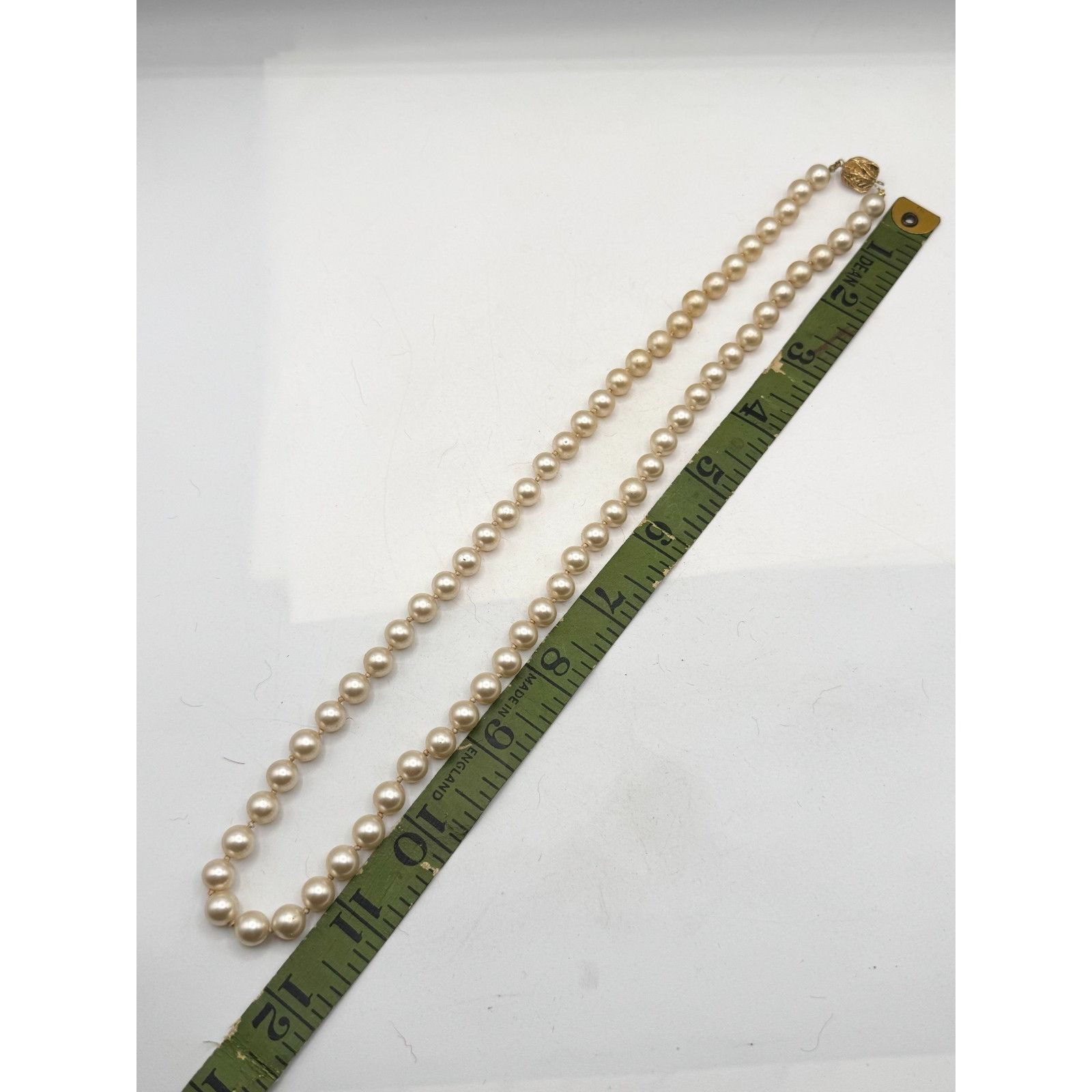 Vintage Vintage faux pearl beaded necklace with gold clasp Size ONE SIZE - 4 Thumbnail