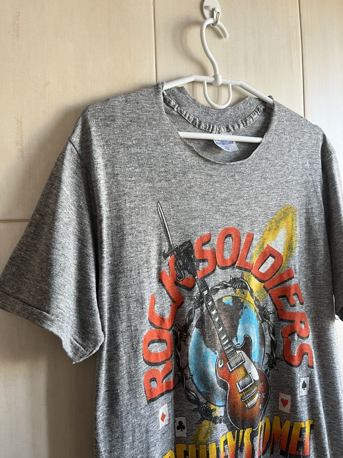 Vintage ACE FREHLEY Vintage Concert T-Shirt Frehley's Comet Rock Size US L / EU 52-54 / 3 - 2 Thumbnail
