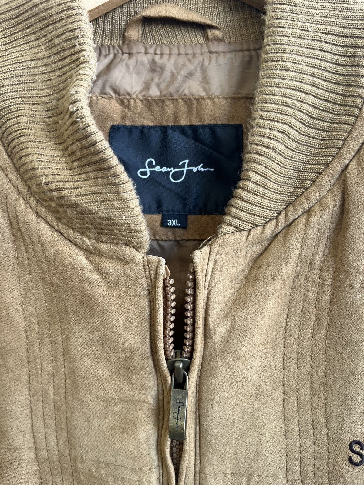 Sean John Sean John Bomber Jacket SpellOut Brown Size US XXL / EU 58 / 5 - 8 Thumbnail
