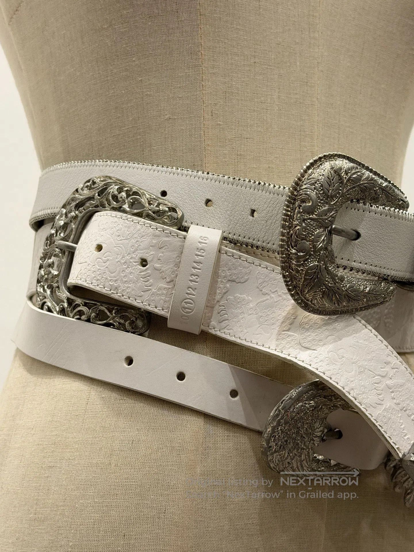 Maison Margiela Maison Margiela Eagle Carved Belt. Size ONE SIZE - 4 Thumbnail