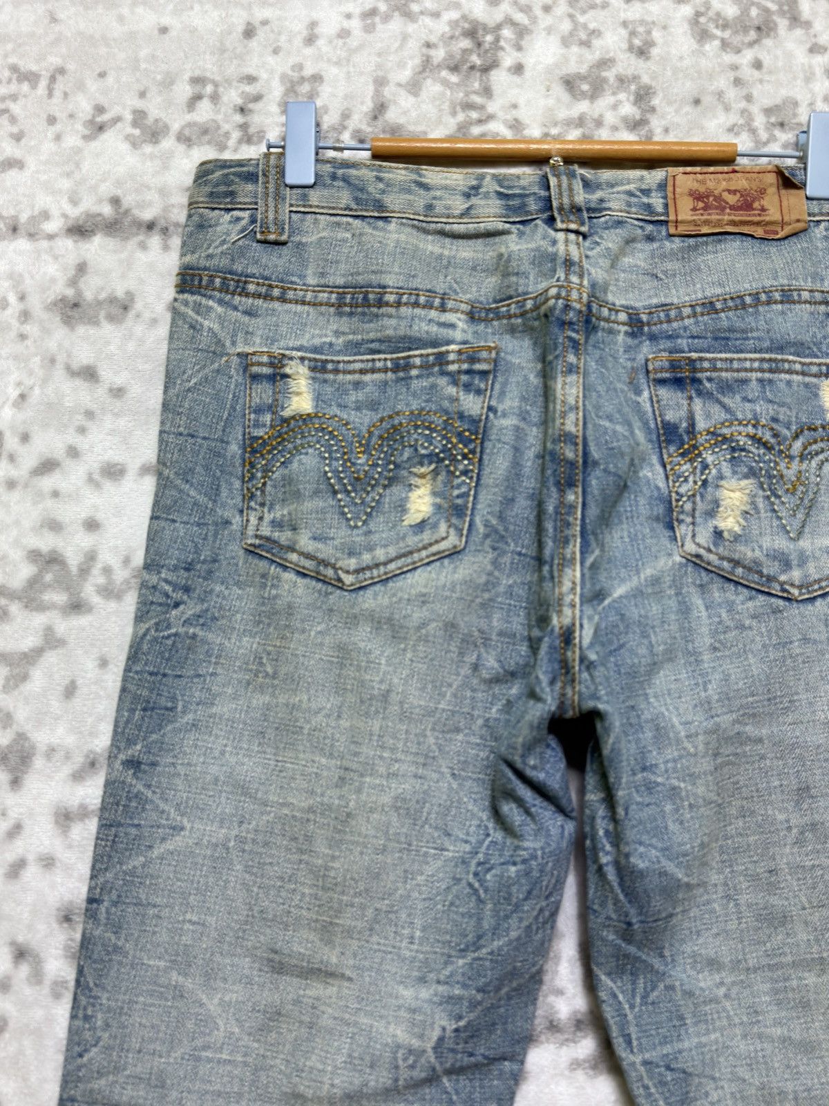 Japanese Brand The M2368 Jeans Streetwear Distressed Flare Unisex Denim Size US 31 - 11 Thumbnail