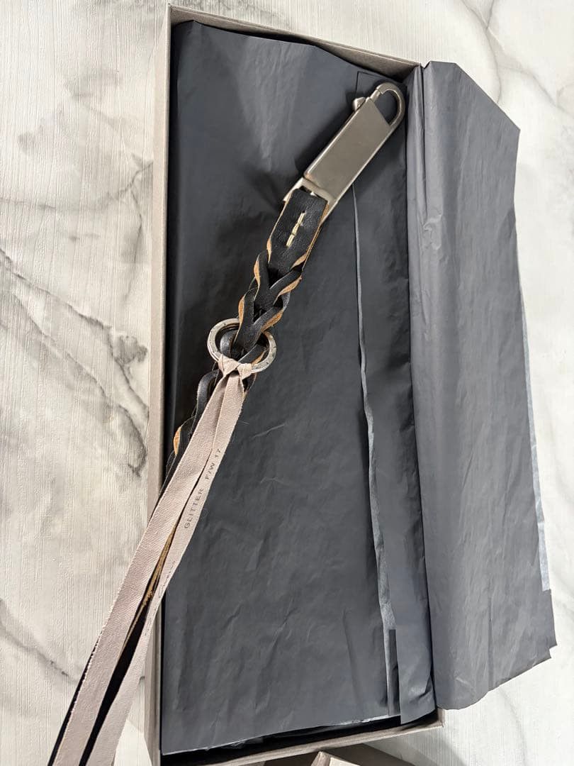 Rick Owens 2017 Braided Leather Keychain Size ONE SIZE - 2 Thumbnail
