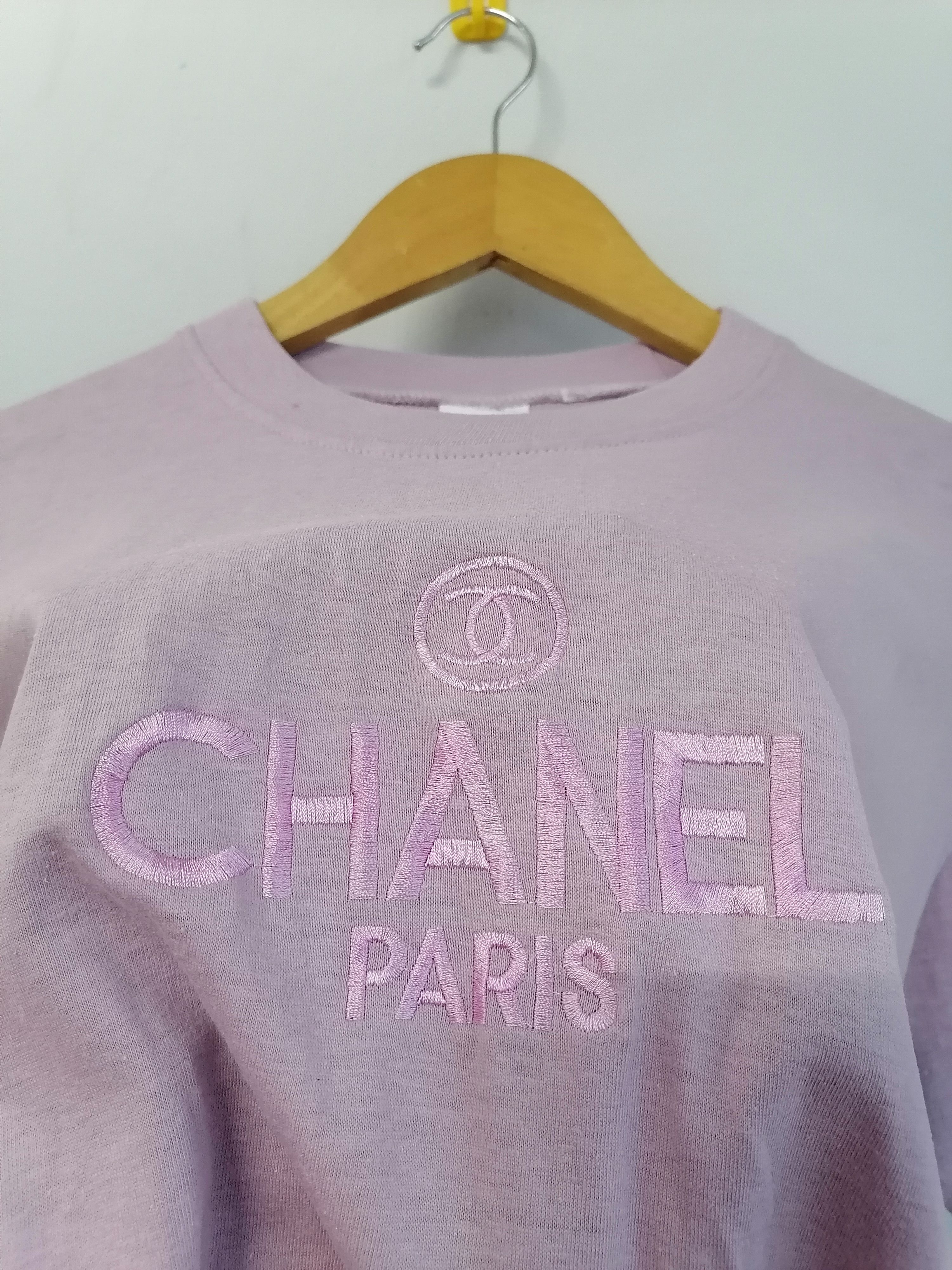Designer × Vintage Vintage Chanel Logo T-shirt Size US M / EU 48-50 / 2 - 2 Thumbnail