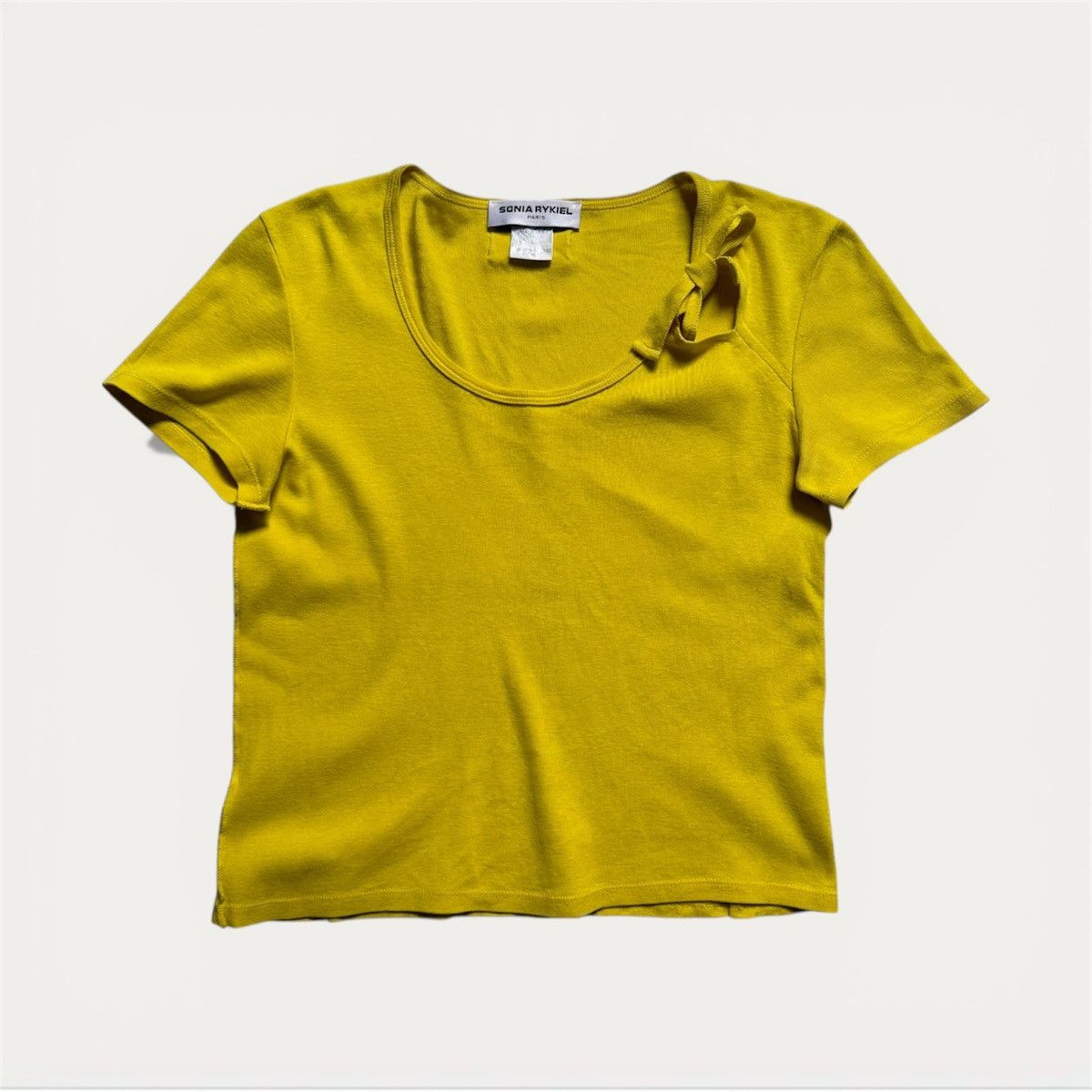 Sonia Rykiel Vintage Y2K Sonia Rykiel Paris Assymetrical Tee Size L / US 10 / IT 46 - 1 Thumbnail