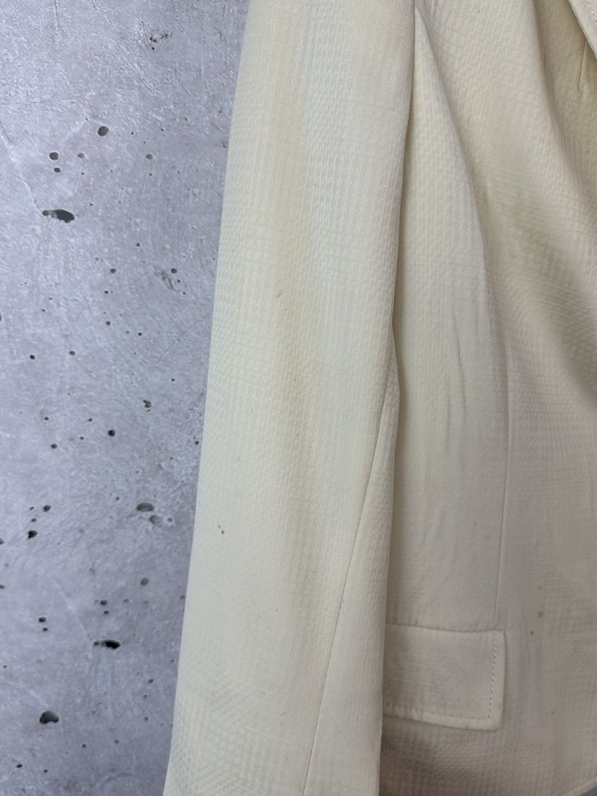 Celine Vintage Celine Paris Beige Wool Women’s Blazer Jacket Size S / US 4 / IT 40 - 10 Thumbnail