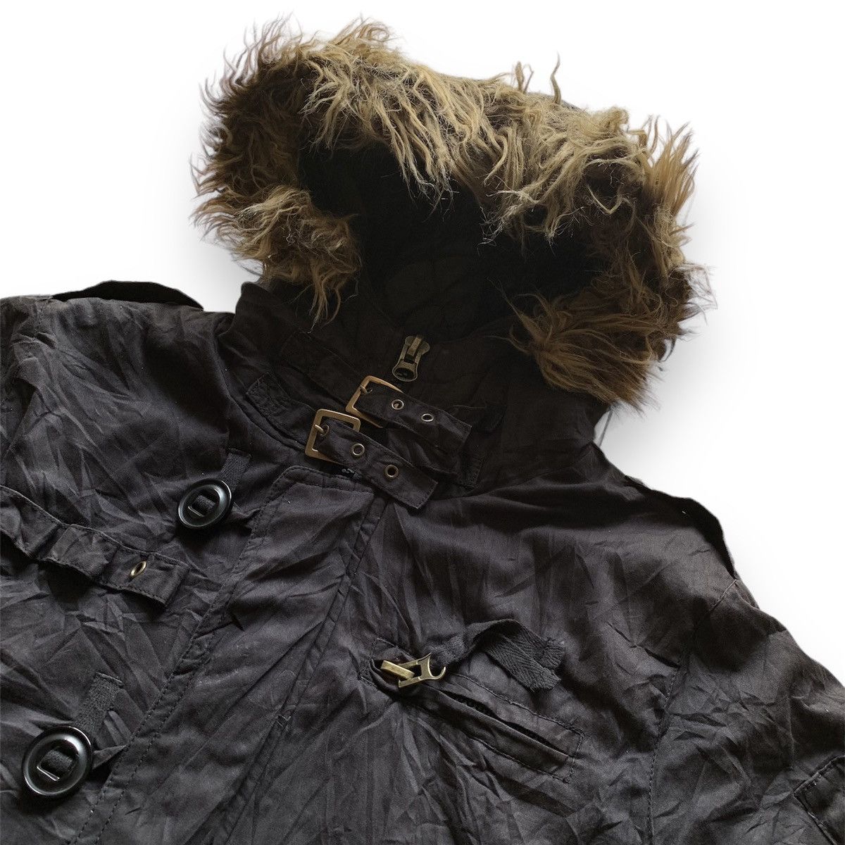 If Six Was Nine × Japanese Brand × Le Grande Bleu (L.G.B.) Fur hoodie jacket Size US L / EU 52-54 / 3 - 3 Thumbnail