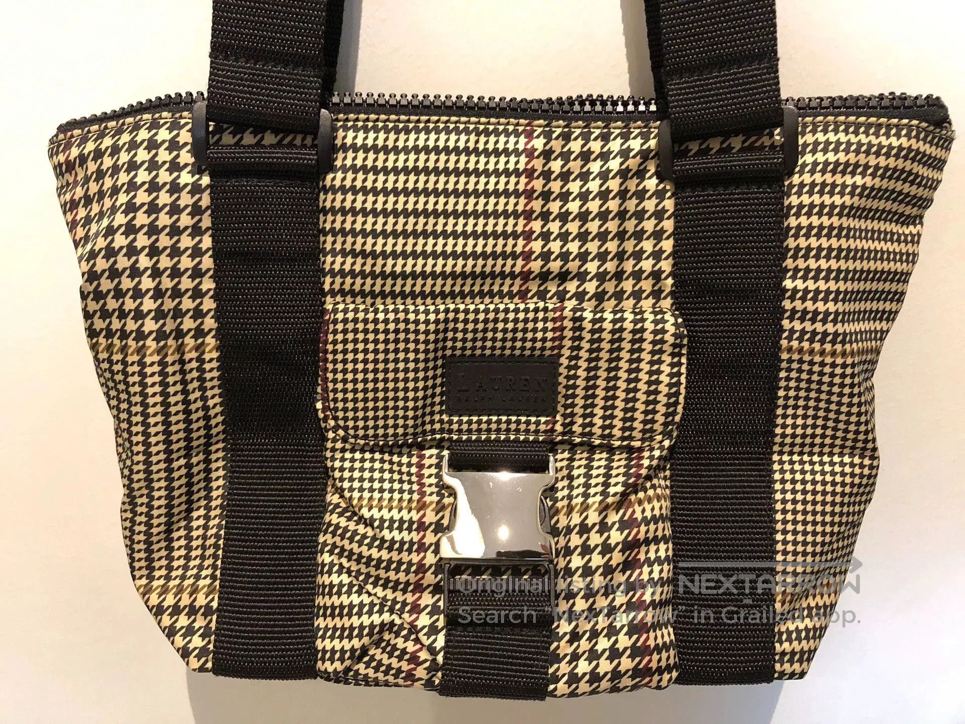 Polo Ralph Lauren Ralph Lauren New Medium Houndstooth Handbag. Size ONE SIZE - 3 Thumbnail