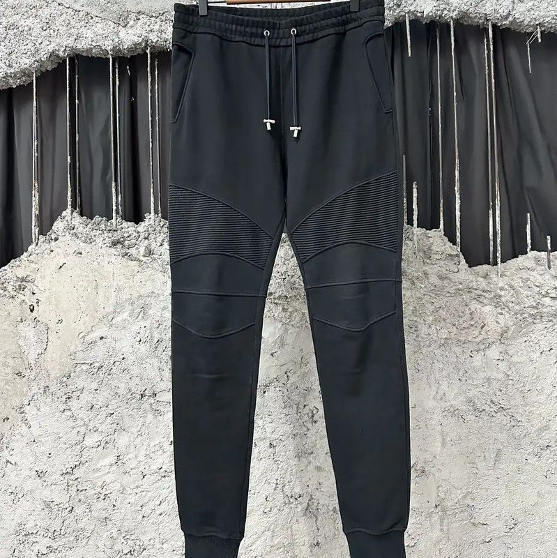 Balmain Balmain Black Cotton Men's Casual Pants 0089 Size US 36 / EU 52 - 1 Thumbnail