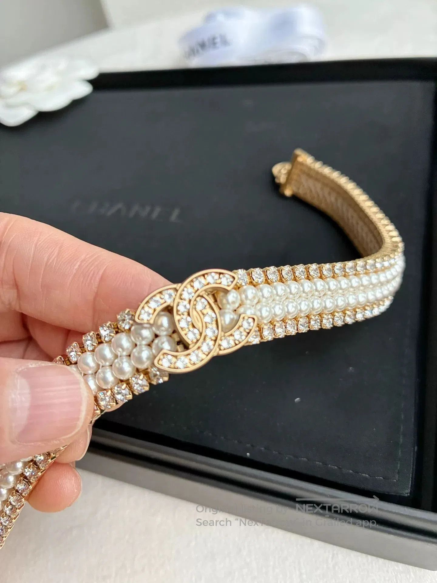 Chanel Chanel 21A Pearl Diamond Choker. Size ONE SIZE - 3 Thumbnail