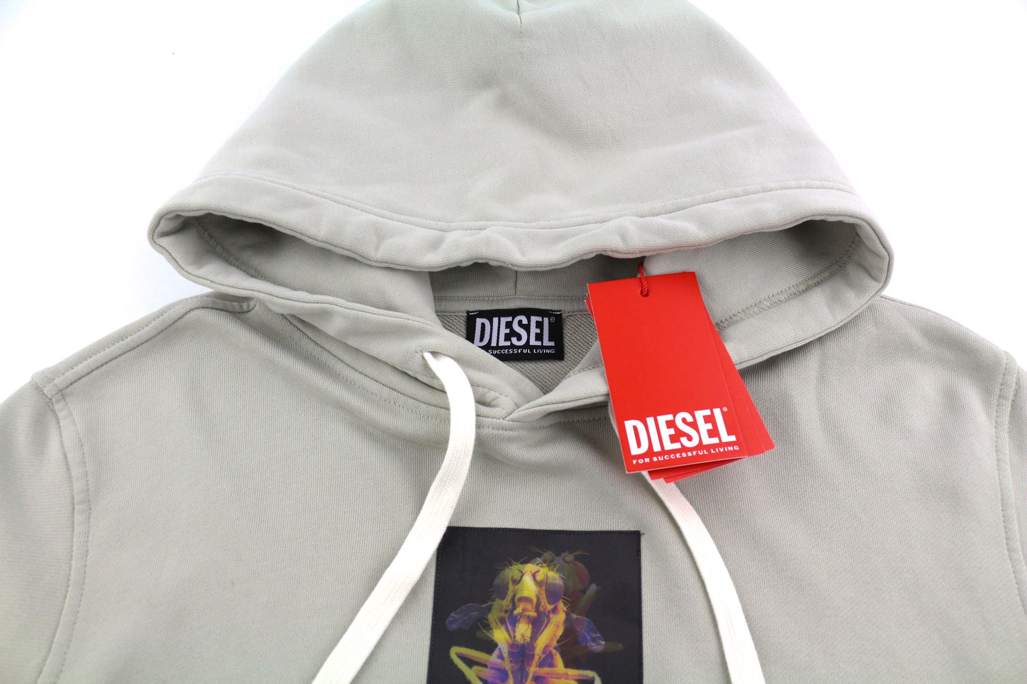 Diesel S-GINN-HOOD-E2 M Grey Oversized Hoodie 40109 Size US M / EU 48-50 / 2 - 4 Thumbnail
