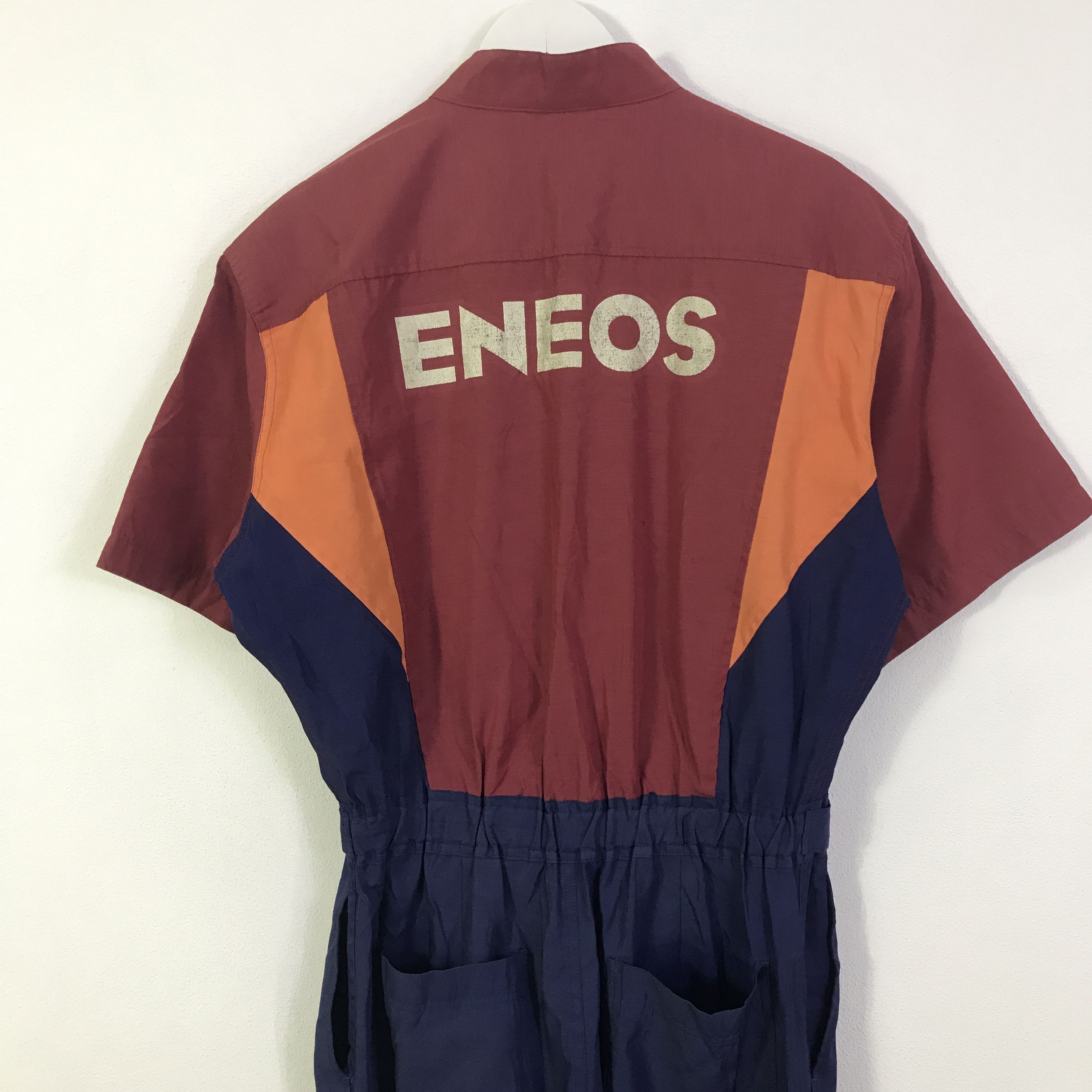 Japanese Brand oil eneos work coverall jacket K122B1 Size US L / EU 52-54 / 3 - 2 Thumbnail