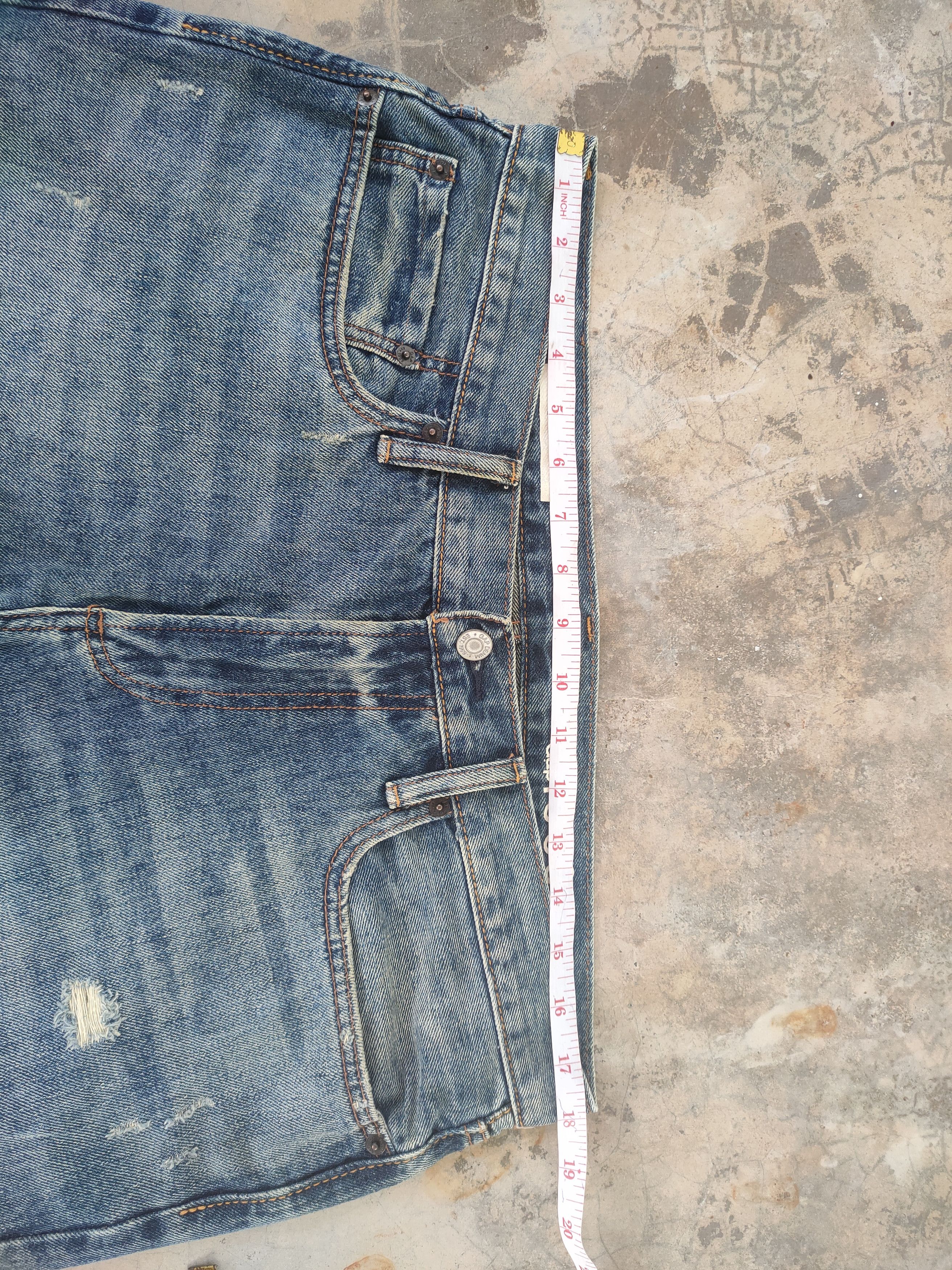 Gap W35 VINTAGE GAP FADED DISTRESSED JEAN DENIM PANTS Size US 35 - 6 Thumbnail