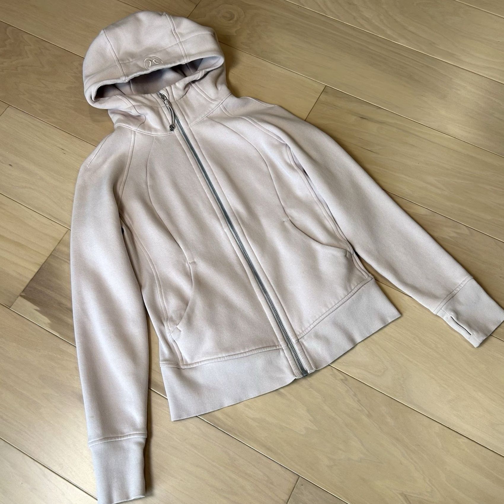 Lululemon VINTAGE Lululemon Scuba Hoodie Light Cotton Fleece Pink Women’s 6 Size M / US 6-8 / IT 42-44 - 2 Thumbnail