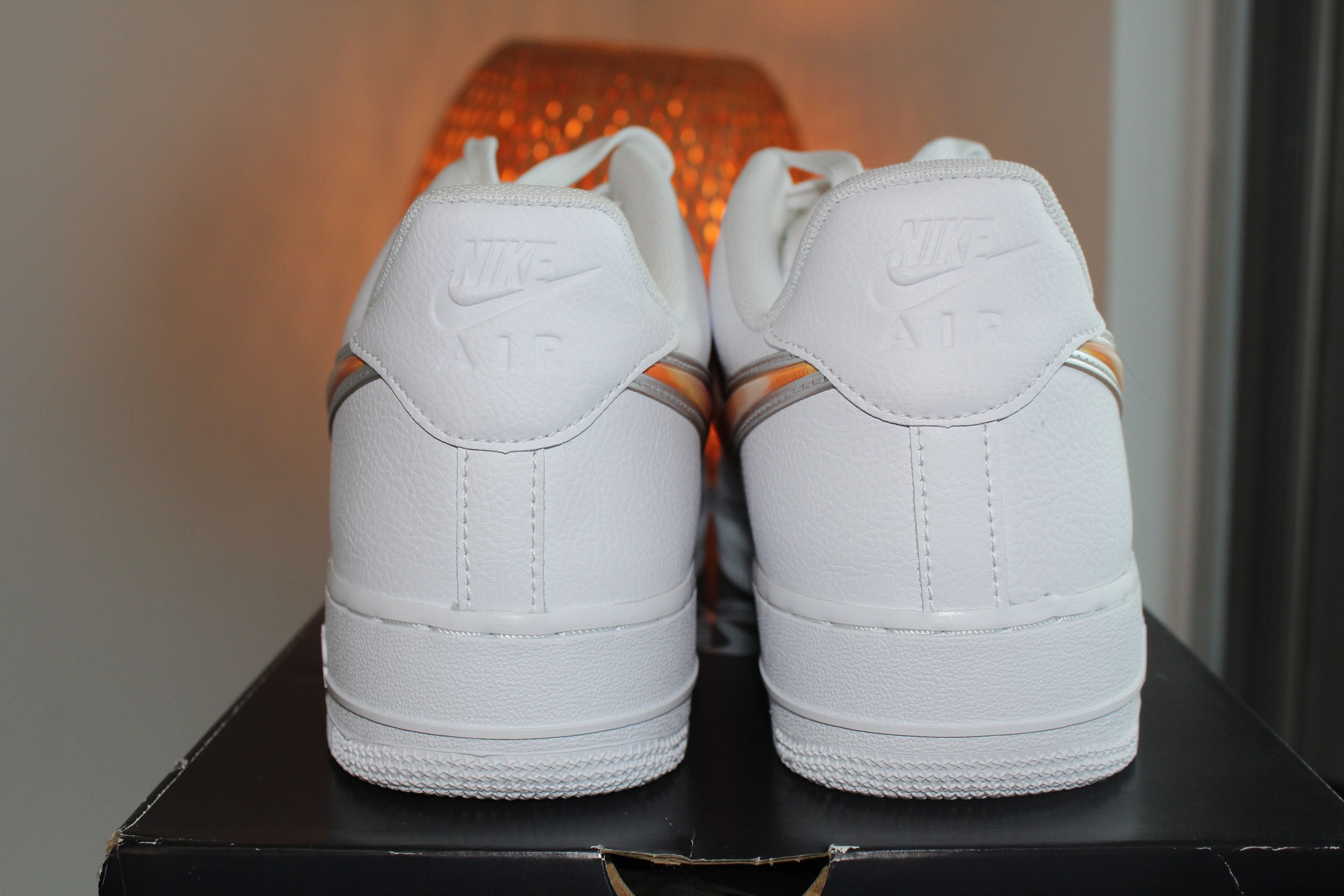 Nike Nike Air Force 1 Low Oversized Orange Swoosh Size 11 Size US 11 / EU 44 - 4 Thumbnail