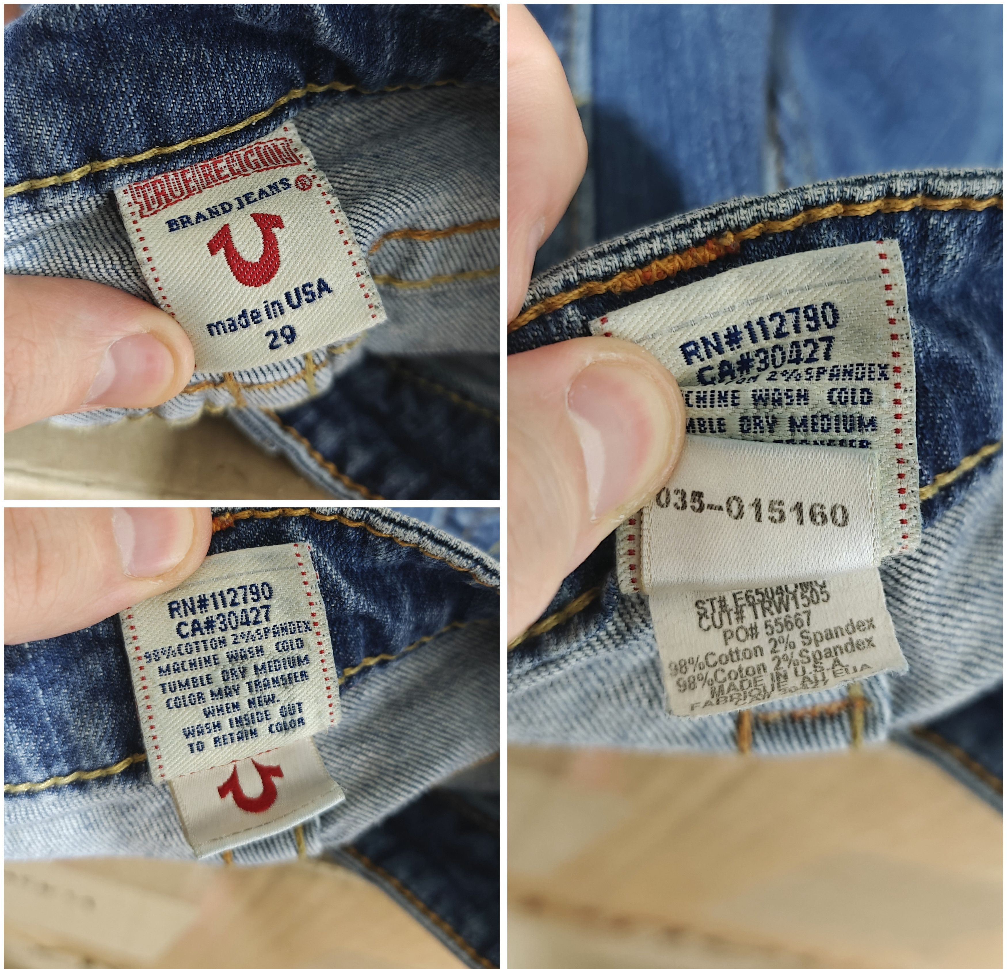 True Religion True Religion Denim Jeans Vtg USA Section Tony size 29x34 Size 29" - 10 Thumbnail