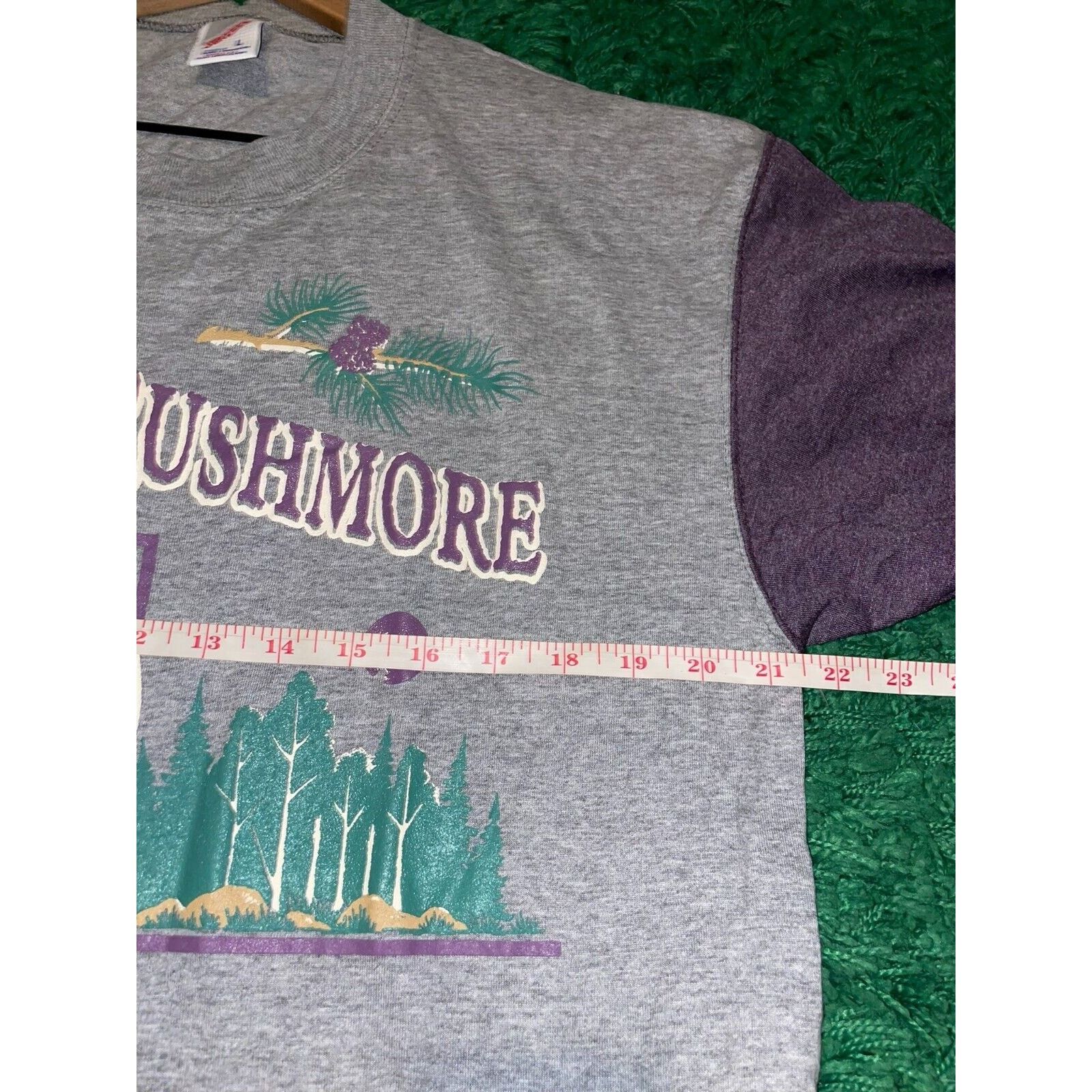 Jerzees × Vintage Vintage Mount Rushmore Shirt Jerzees Gray Tee VTG 90s Large Size US L / EU 52-54 / 3 - 10 Thumbnail