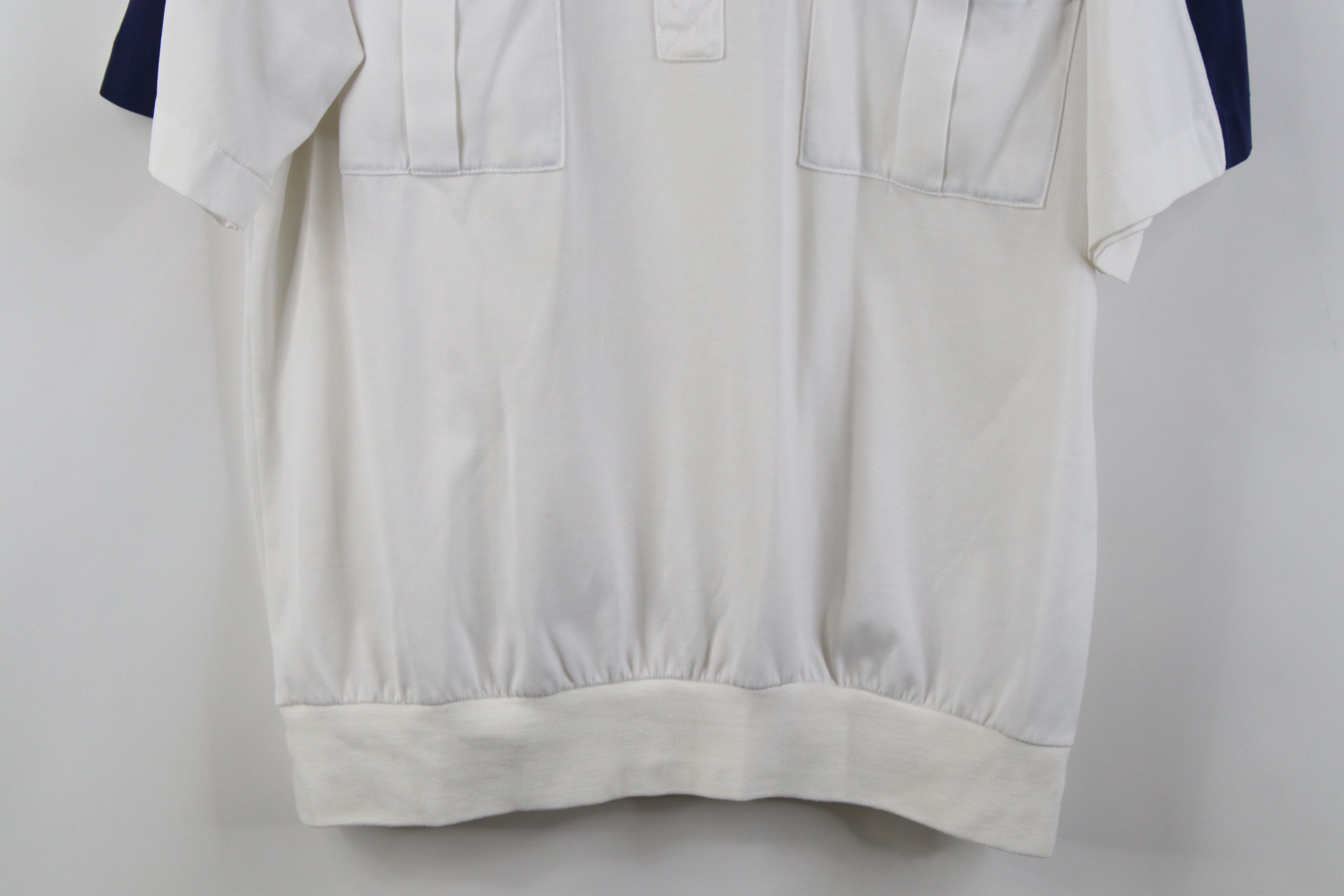 Vintage Vintage 90s Streetwear Pullover Polo Shirt White Mob Mafia Size US M / EU 48-50 / 2 - 3 Thumbnail