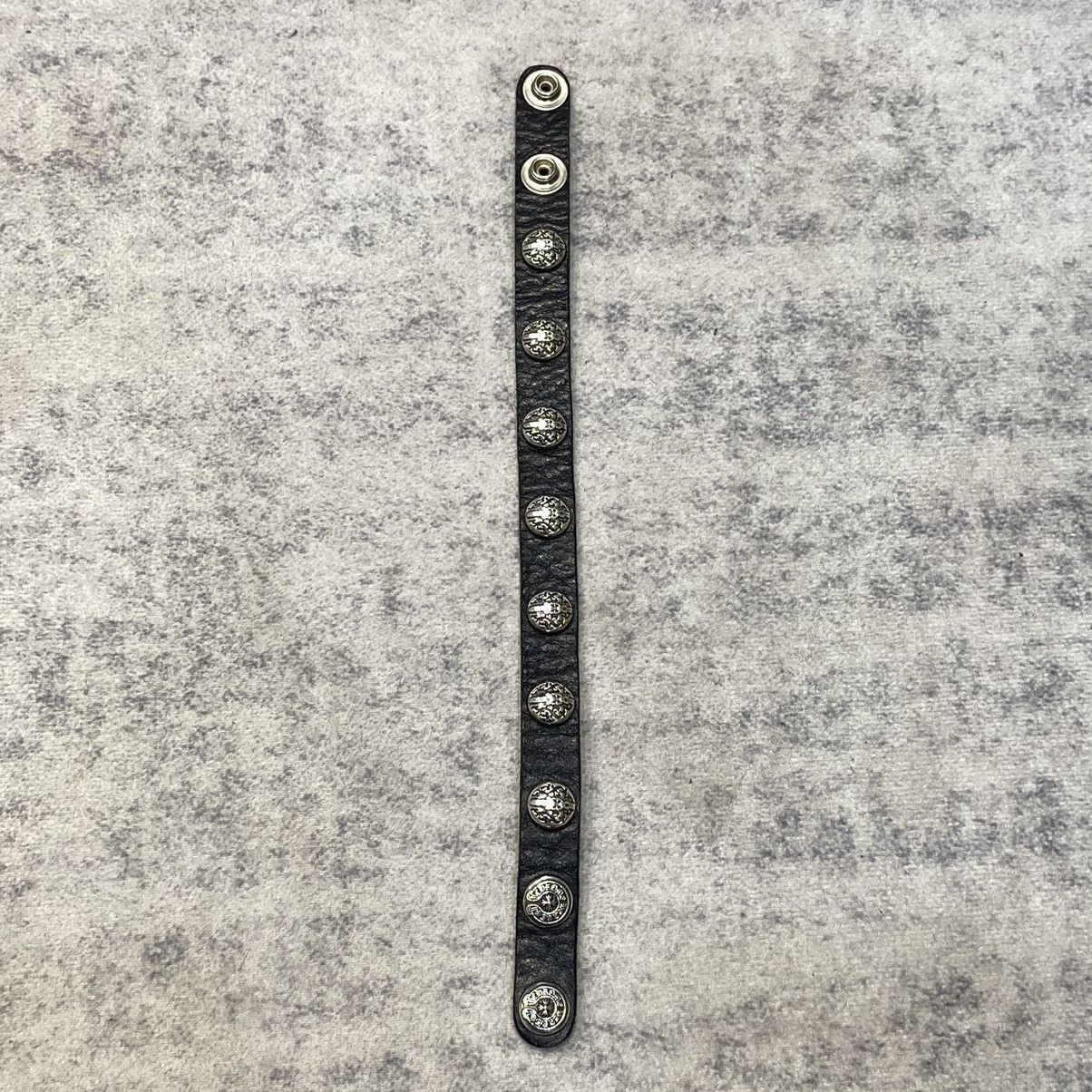 Chrome Hearts Chrome Hearts 2 Button 2 Snap Bracelet Cross black leather Size ONE SIZE - 2 Thumbnail