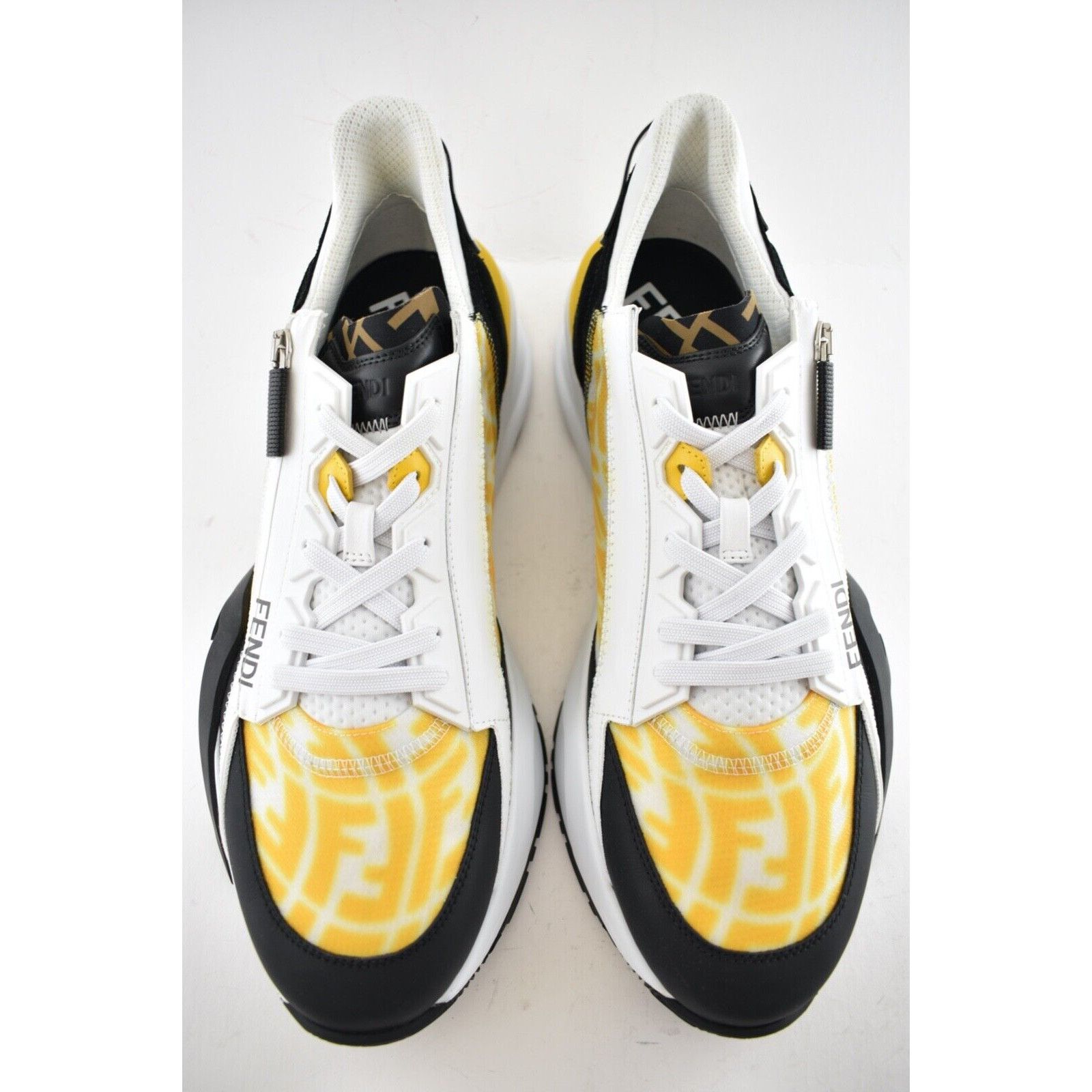 Fendi Fendi Mens Vertigo Flow Yellow Monogram White Size US 13 / EU 46 - 8 Thumbnail
