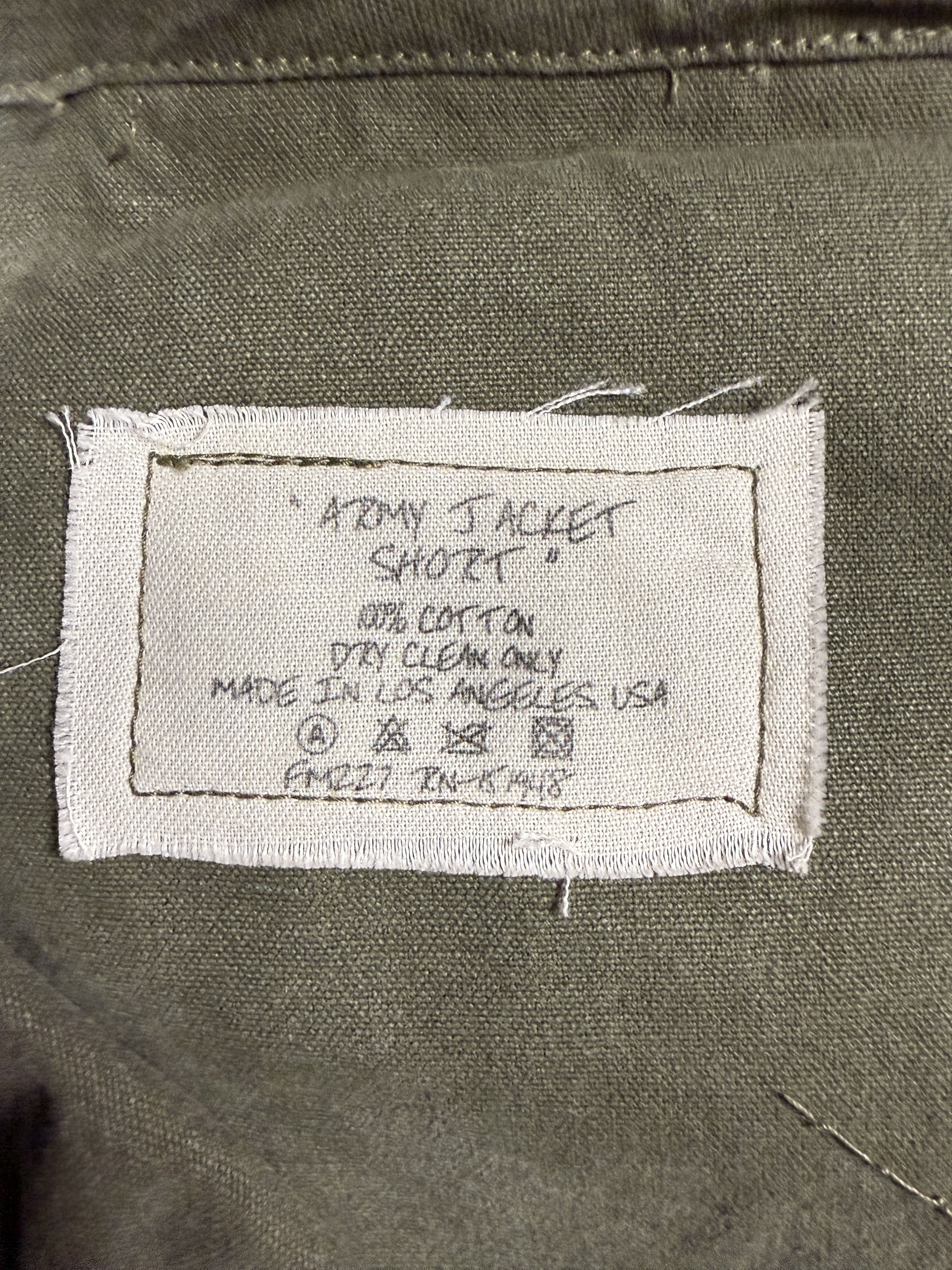 Greg Lauren $1000 Greg Lauren Army Jacket Shorts Size US 38 / EU 54 - 5 Thumbnail