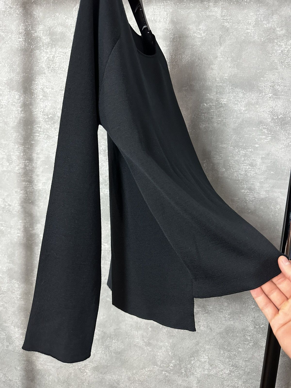 Roberto Collina Roberto Collina Black Wool Emroidered Made in Italy Sweater Size S / US 4 / IT 40 - 8 Thumbnail