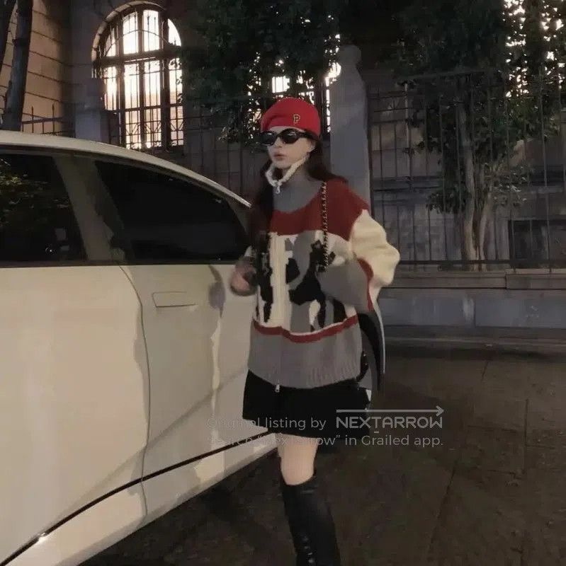 Versace Versace Grey Wool Medusa Sweater for Women . Size L / US 10 / IT 46 - 6 Thumbnail
