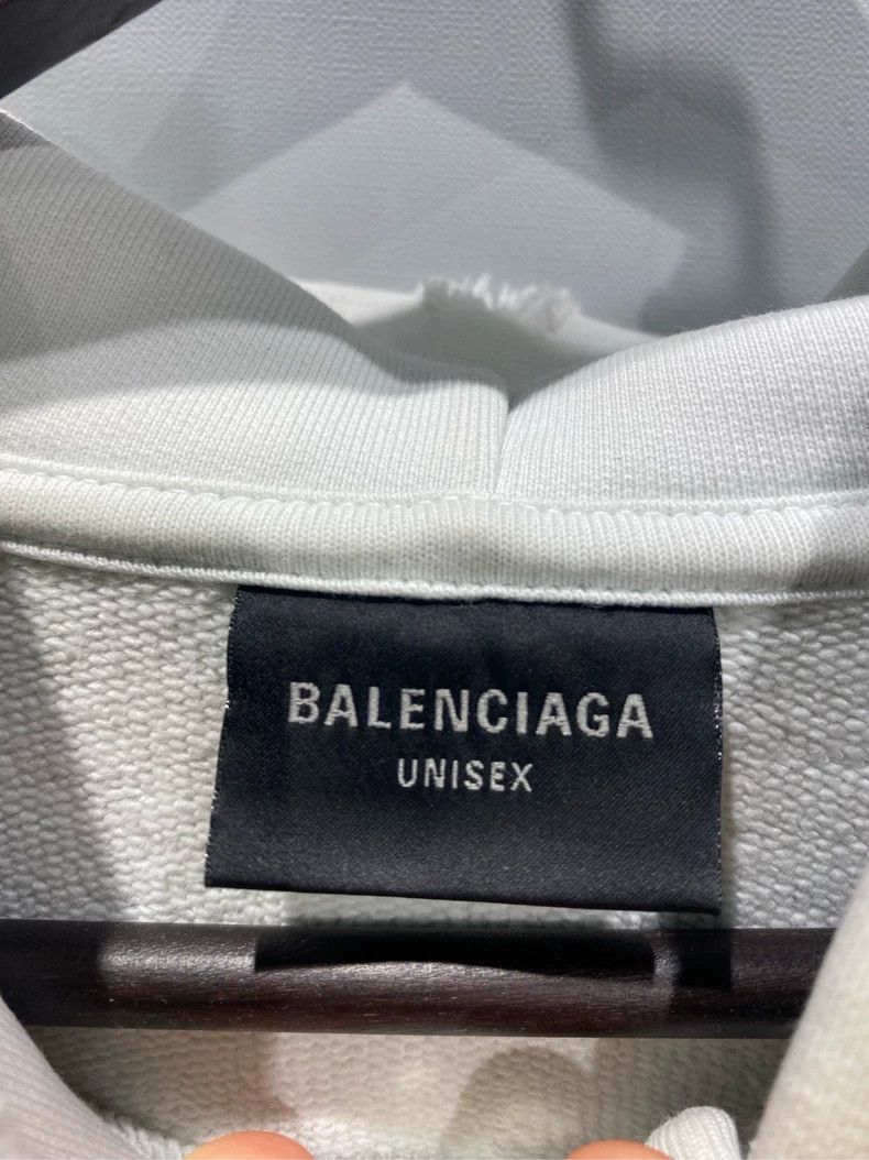 Balenciaga Balenciaga Tattoo Aged White Graffiti Zip-Up Hoodie Size US L / EU 52-54 / 3 - 3 Thumbnail