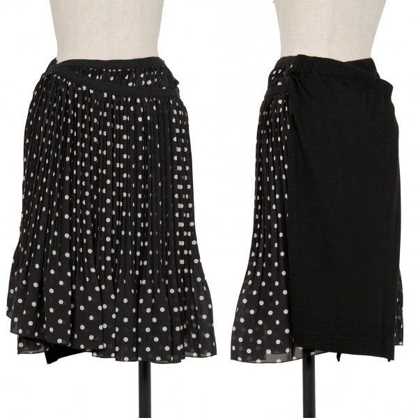 Comme des Garcons Comme Des Garcons size S Black Retro Polka Dot Design Skir Size 24" / US 00 / IT 34 - 1 Thumbnail