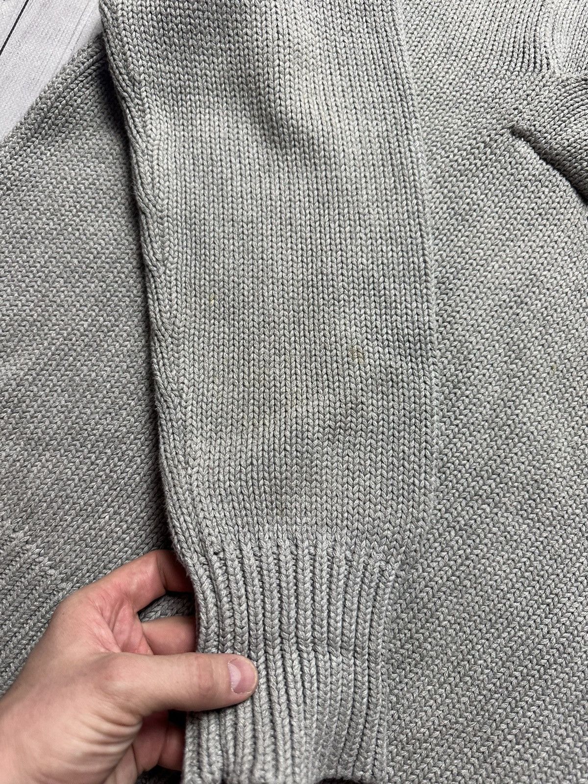 Polo Ralph Lauren × Vintage Vintage Ralph Lauren Sweater size L logo grey Size US L / EU 52-54 / 3 - 5 Thumbnail
