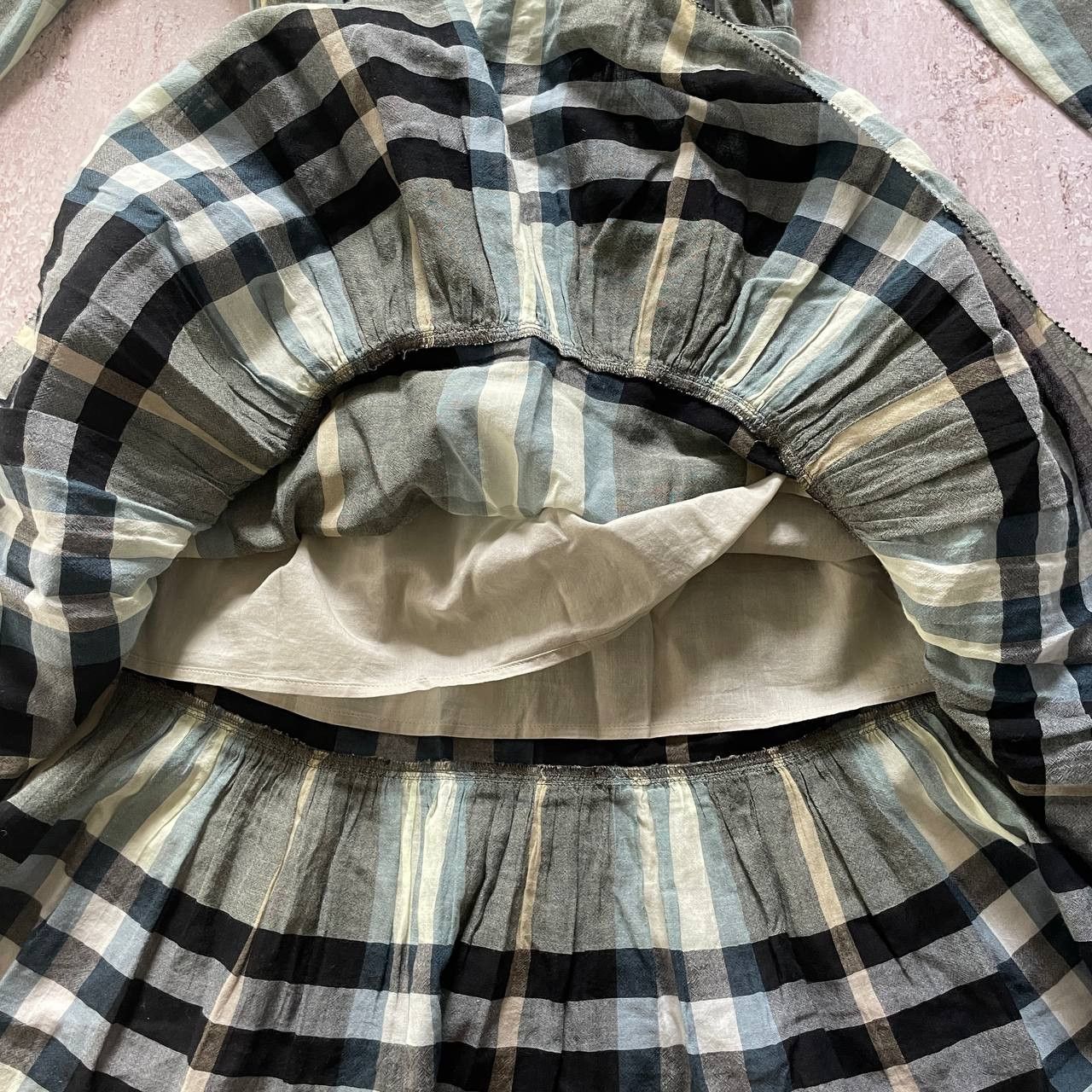 Burberry VINTAGE Y2K BURBERRY LONDON MIDI LIGHT DRESS Size S / US 4 / IT 40 - 4 Thumbnail