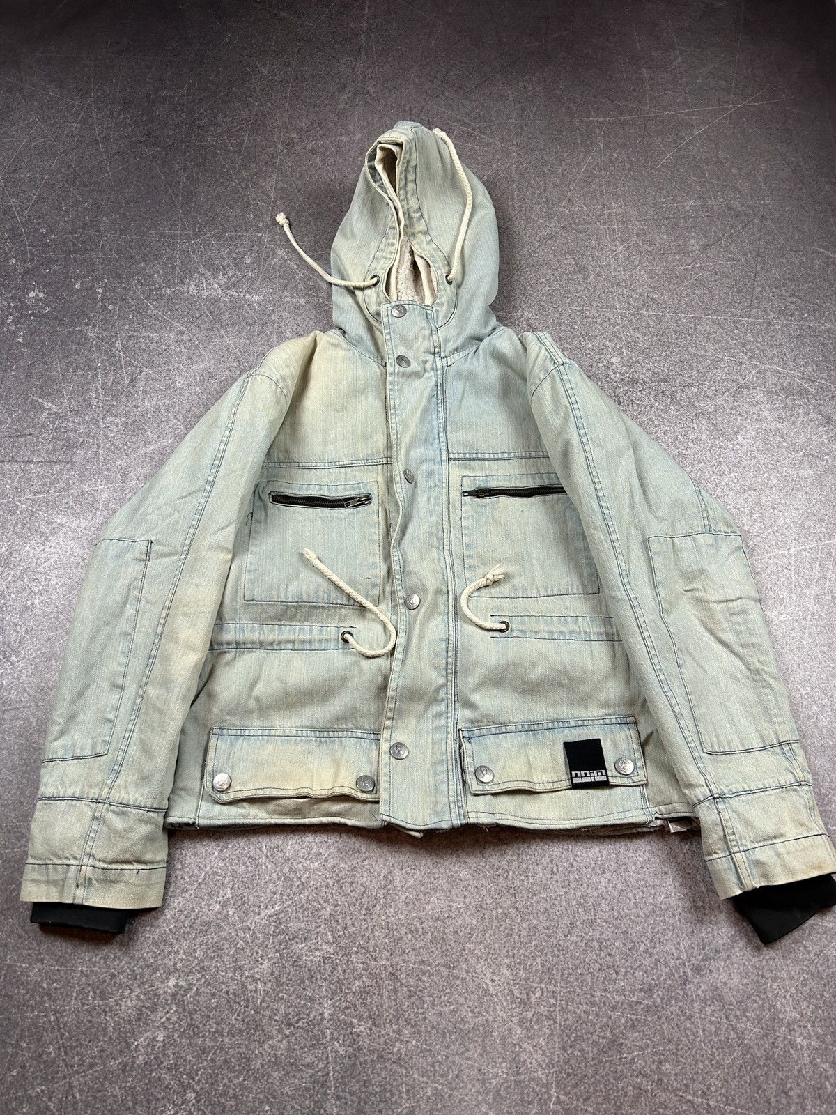 Designer VERY RARE YOHJI YAMAMOTO STYLE CARGO WASHED FUR JACKET 90s Size US M / EU 48-50 / 2 - 9 Thumbnail