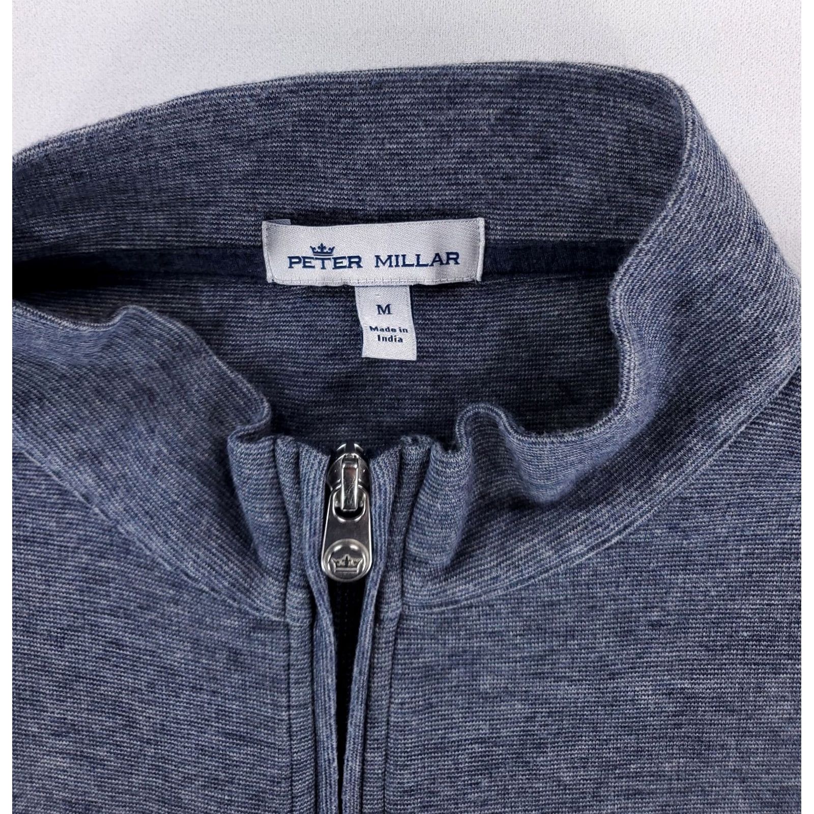 Peter Millar Peter Millar Crown Comfort 1/4 Zip Long Sleeve Pullover Mens M Gray Color 1/4 Zip Casual Shirt Size US M / EU 48-50 / 2 - 2 Thumbnail